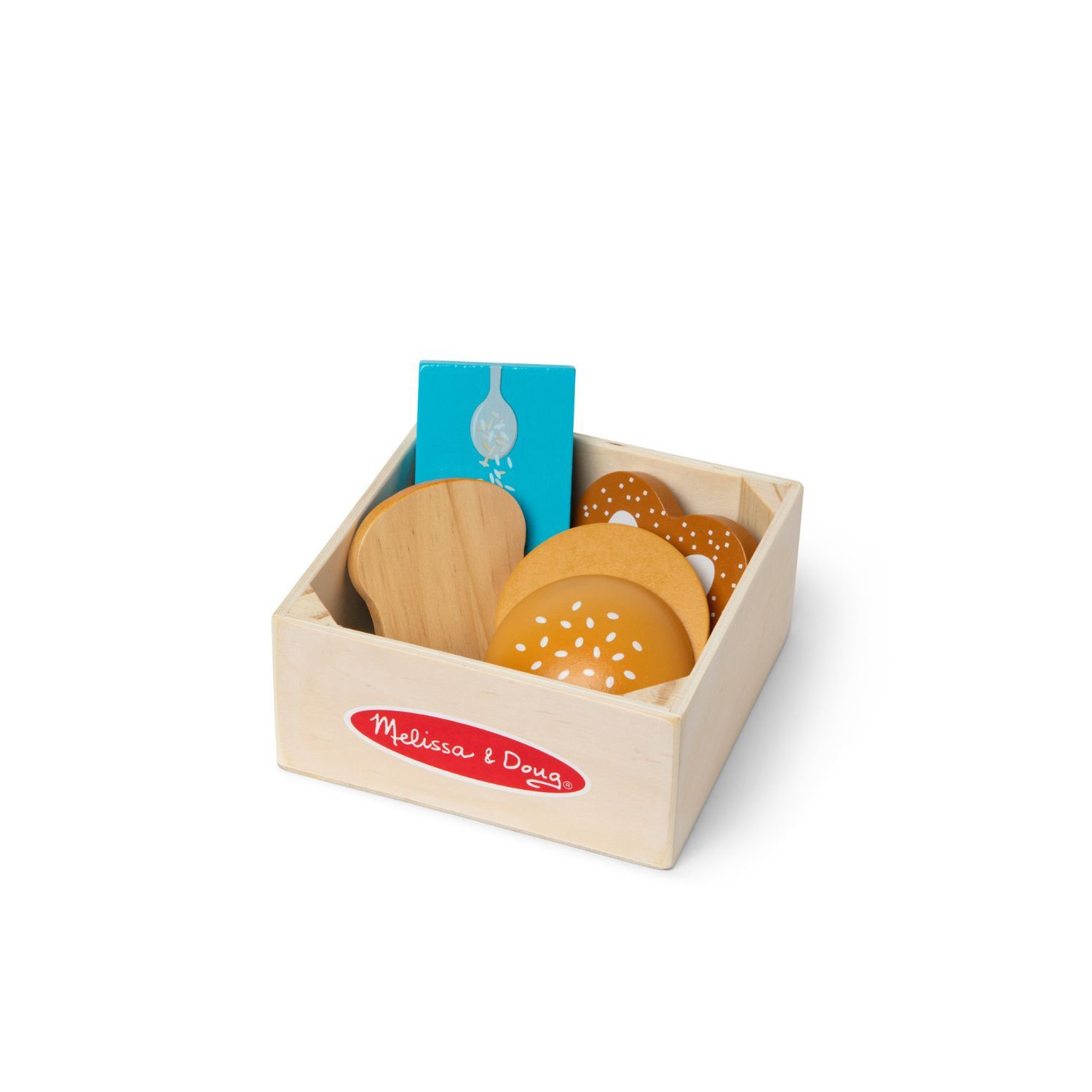 Jeu de groupes alimentaires en bois - grains