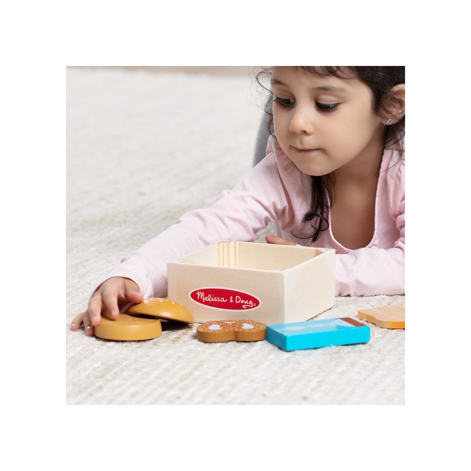 Jeu de groupes alimentaires en bois - grains