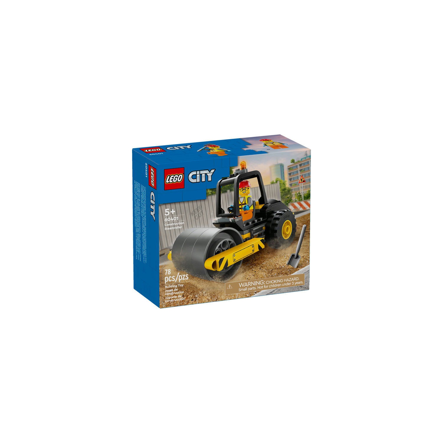 LEGO City construction, le rouleau compresseur V39 - 60401