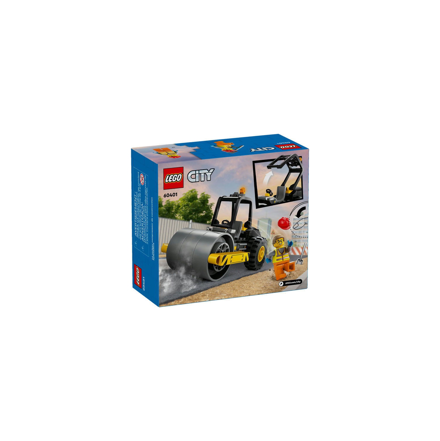 LEGO City construction, le rouleau compresseur V39 - 60401