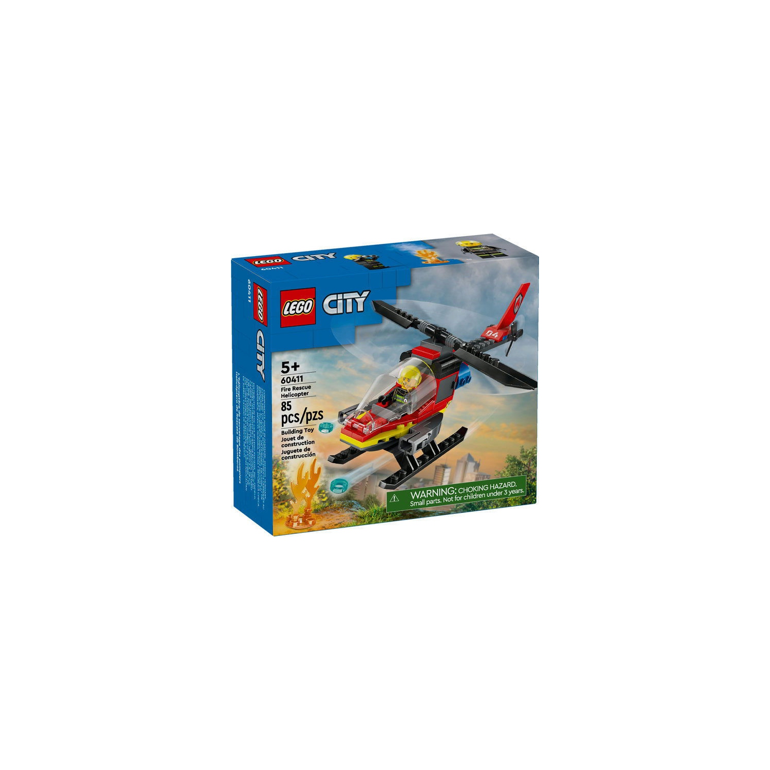 Lego City Fire Rescue Helicopter V39