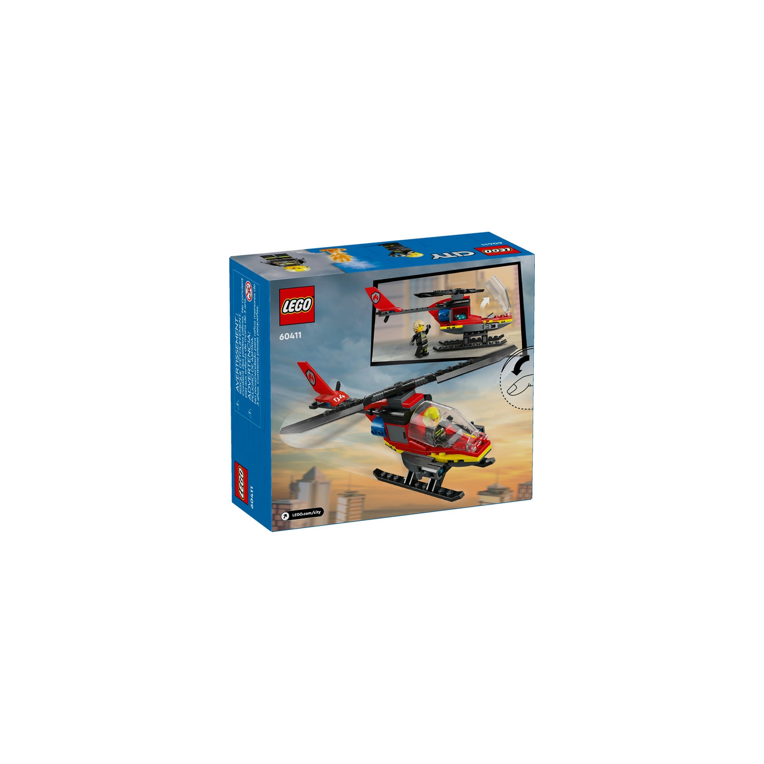 Lego City Fire Rescue Helicopter V39