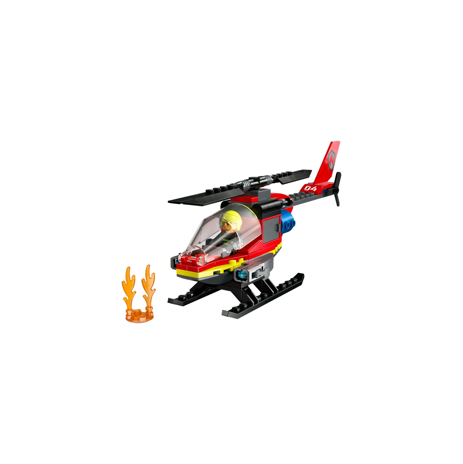 Lego City Fire Rescue Helicopter V39