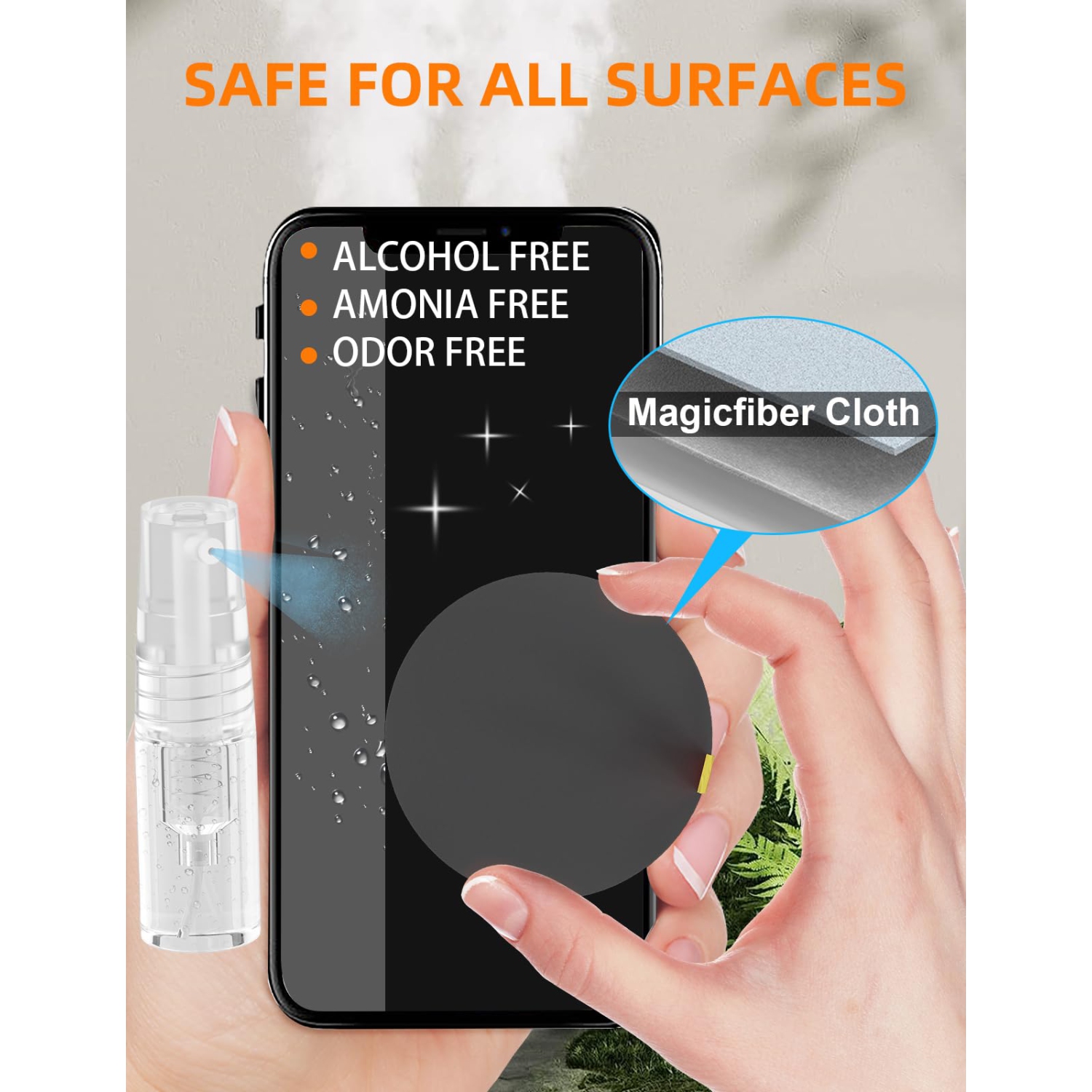 Keyboard Cleaner Kit, Electronics Cleaning Kit with Retractable Big Brush, Portable, 20 in 1 Multi-Tool Kit with 2.5ml Mist Spray