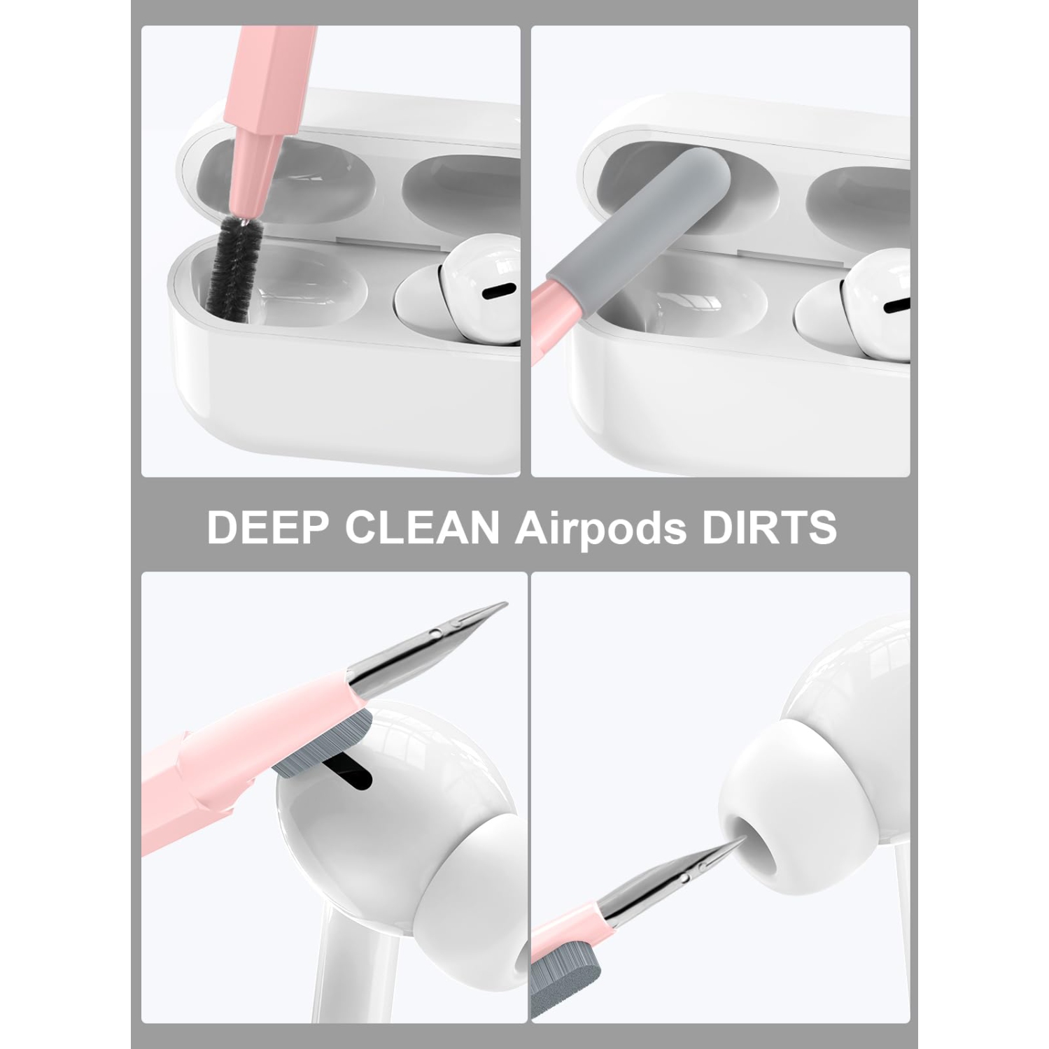 Keyboard Cleaner Kit, Electronics Cleaning Kit with Retractable Big Brush, Portable, 20 in 1 Multi-Tool Kit with 2.5ml Mist Spray