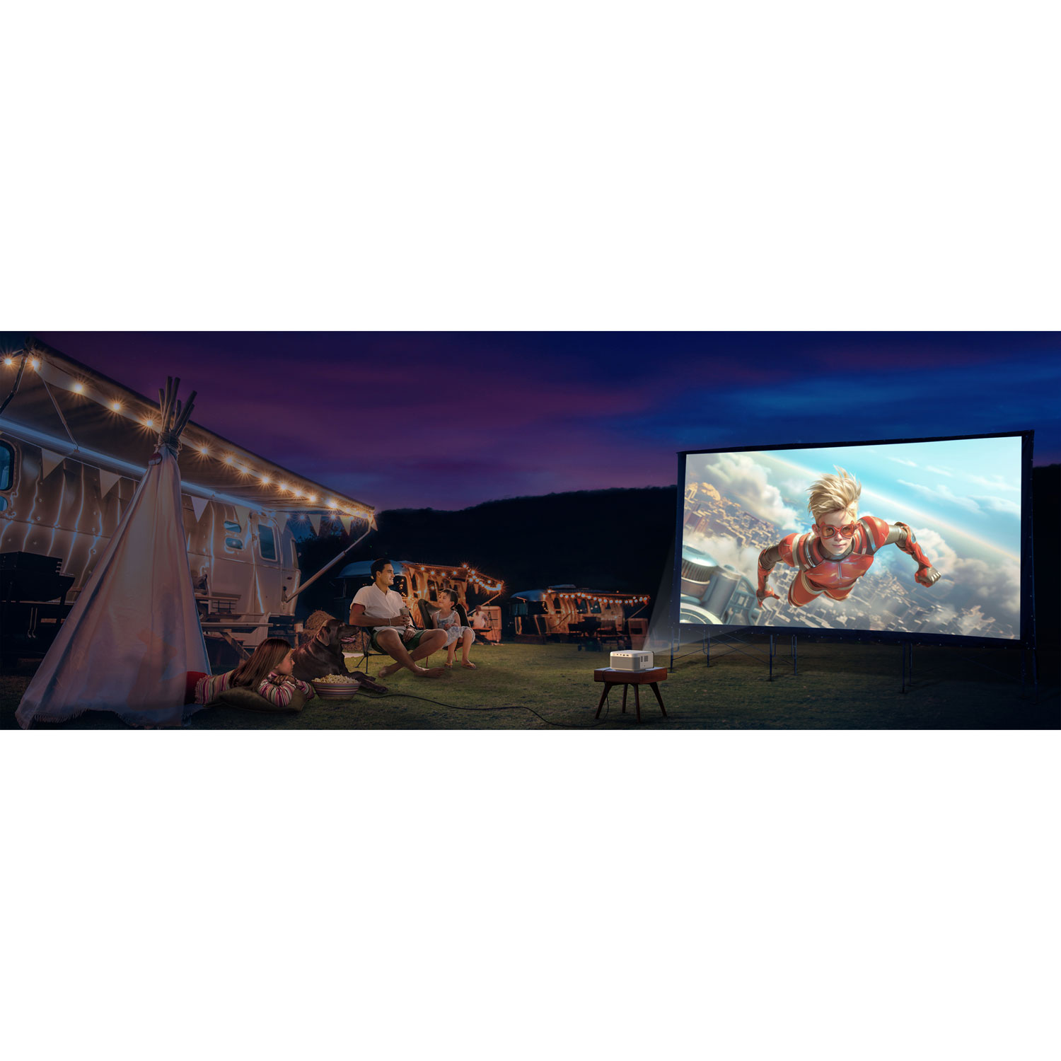 Mini projecteur de jeu laser intelligent EpiqVision EF21 d'Epson