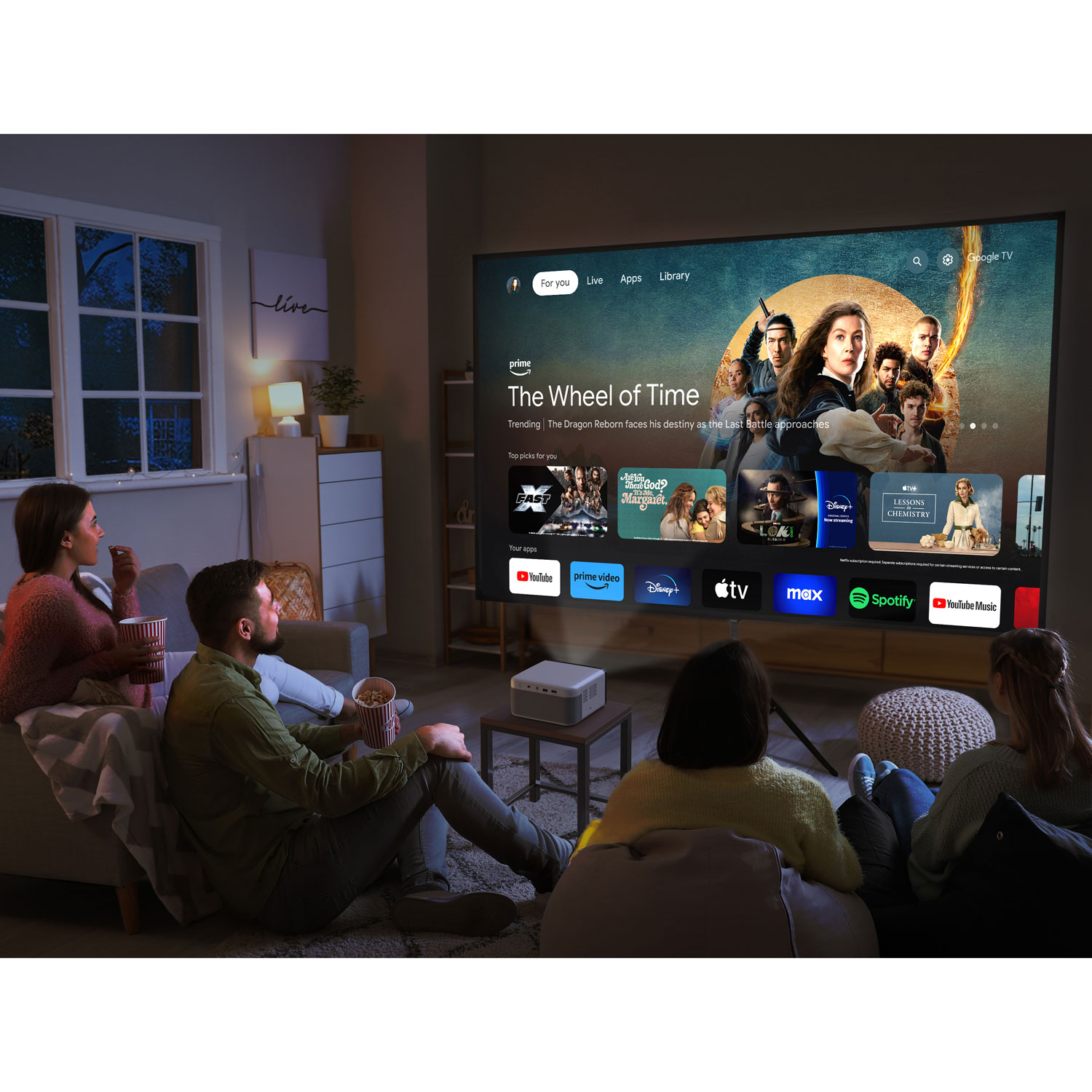 Mini projecteur de jeu laser intelligent EpiqVision EF21 d'Epson