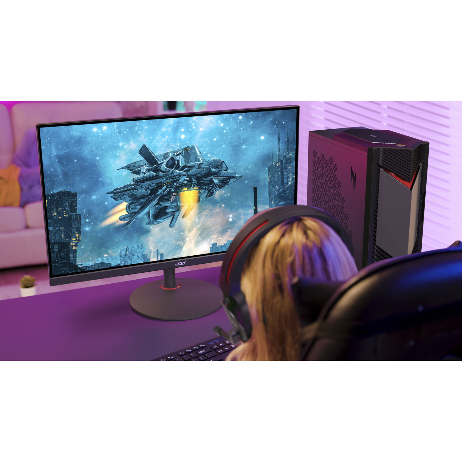 Ordinateur de jeu Nitro N50 d'Acer - Noir/Rouge