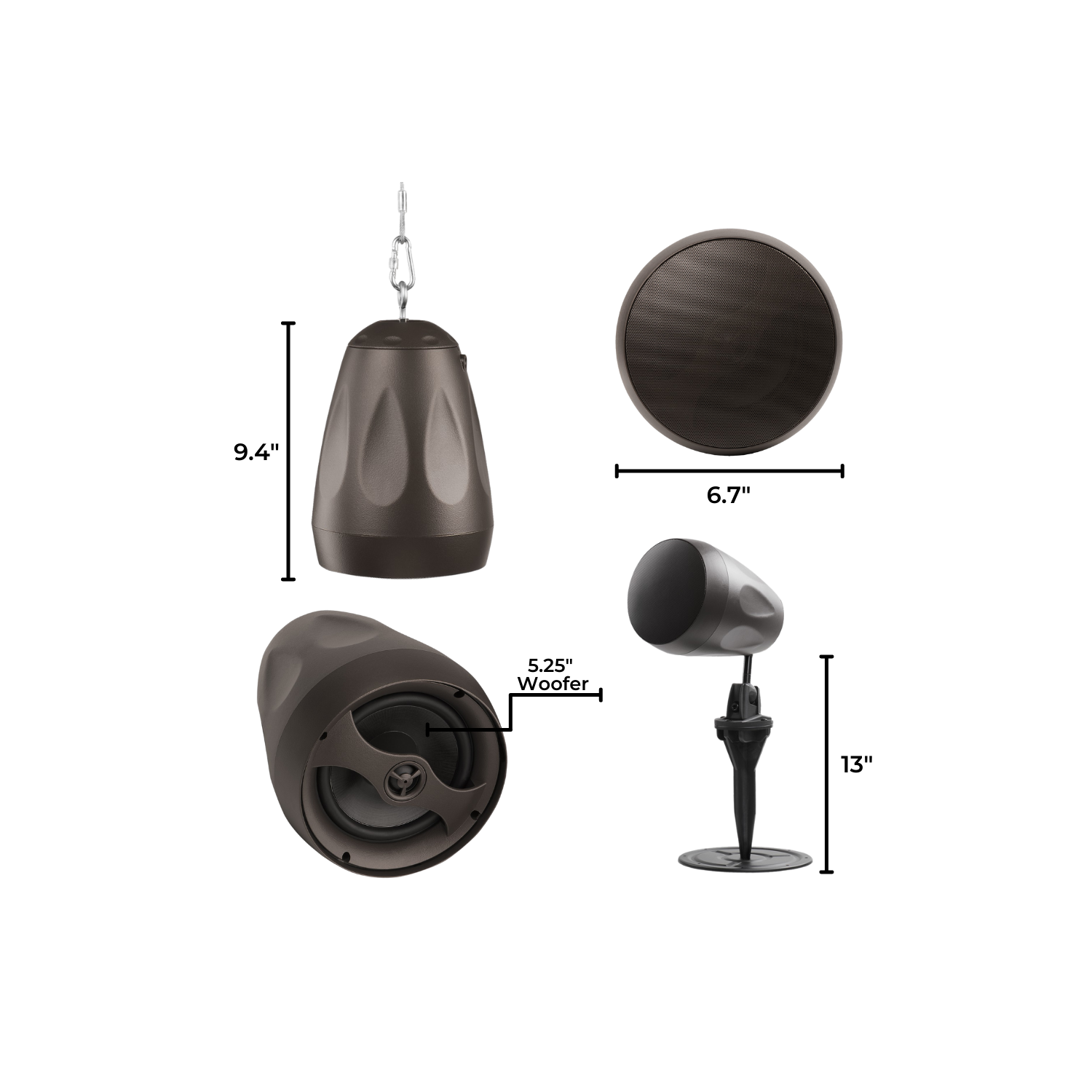 OSD Forza 5, haut-parleur suspendu intérieur/extérieur 5,25 po