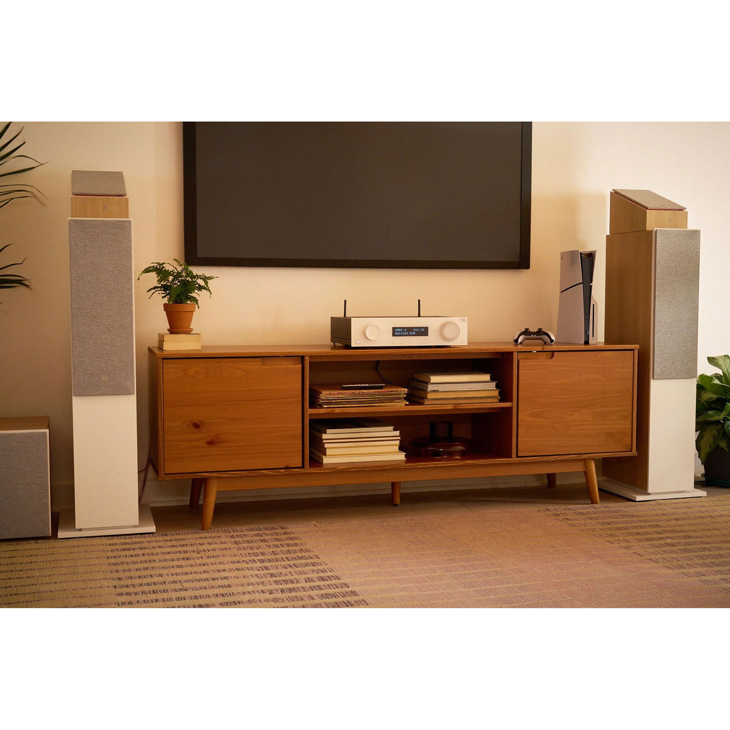 JBL Stage260F 225-Watt 2.5-Way Tower Speaker - Single - Latte