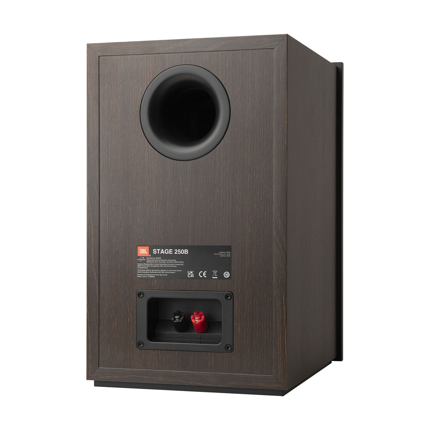 Haut-parleur d'étagère de 5,25 po Stage250B de JBL - Paire - Espresso