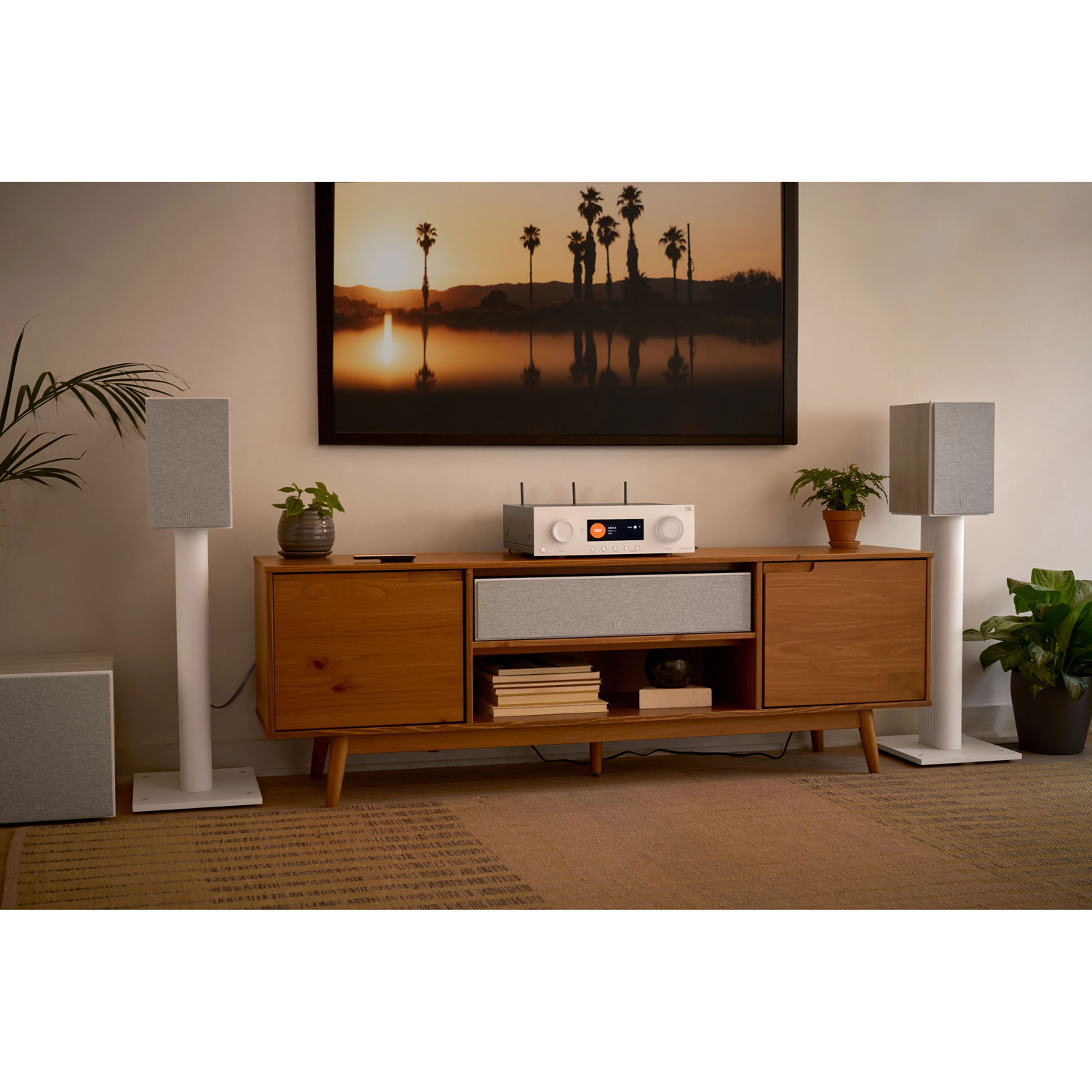 Haut-parleur d'étagère 5,25 po Stage250B de JBL - Paire - Café au lait