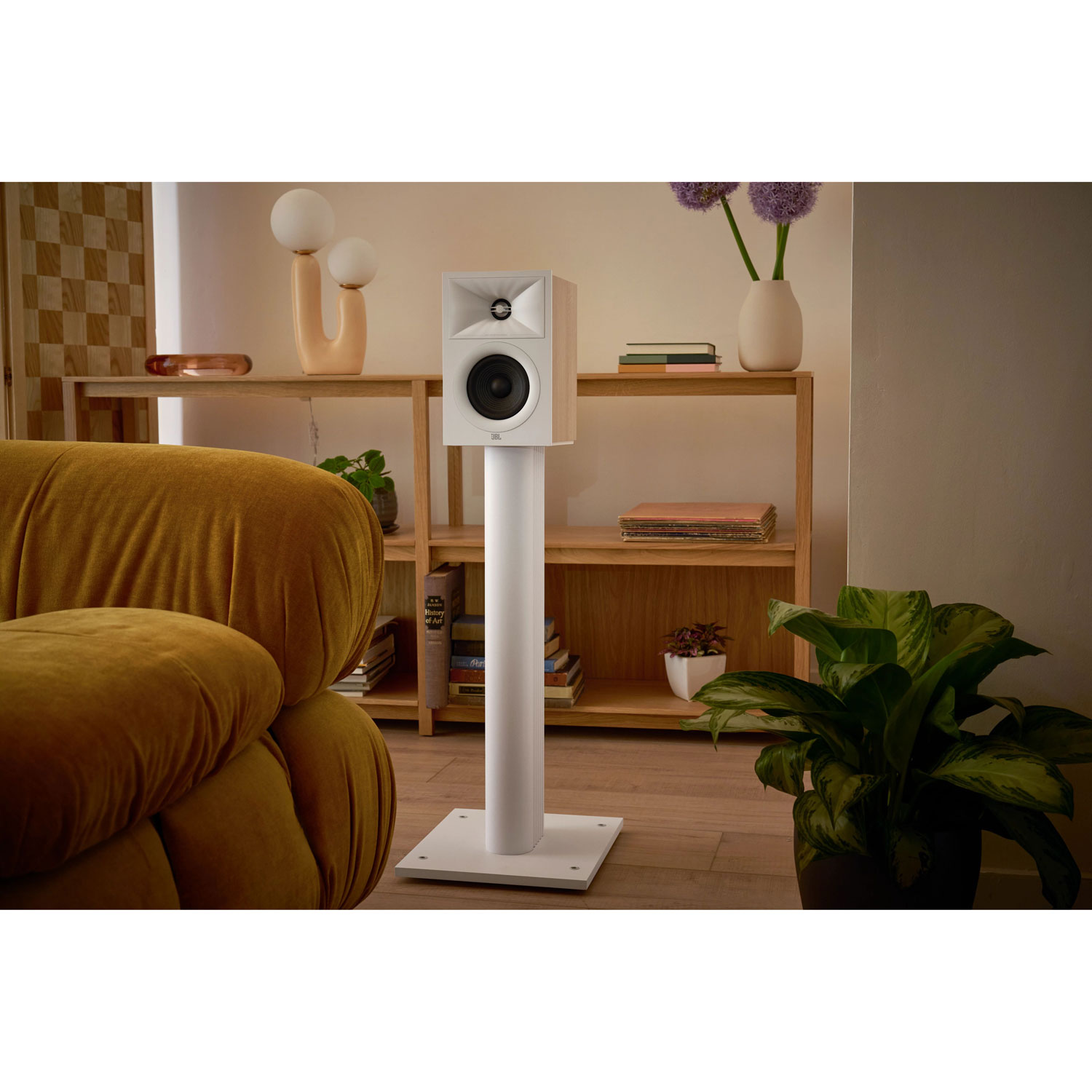 Haut-parleur d'étagère de 4,5 po Stage240B de JBL - Paire - Café au lait