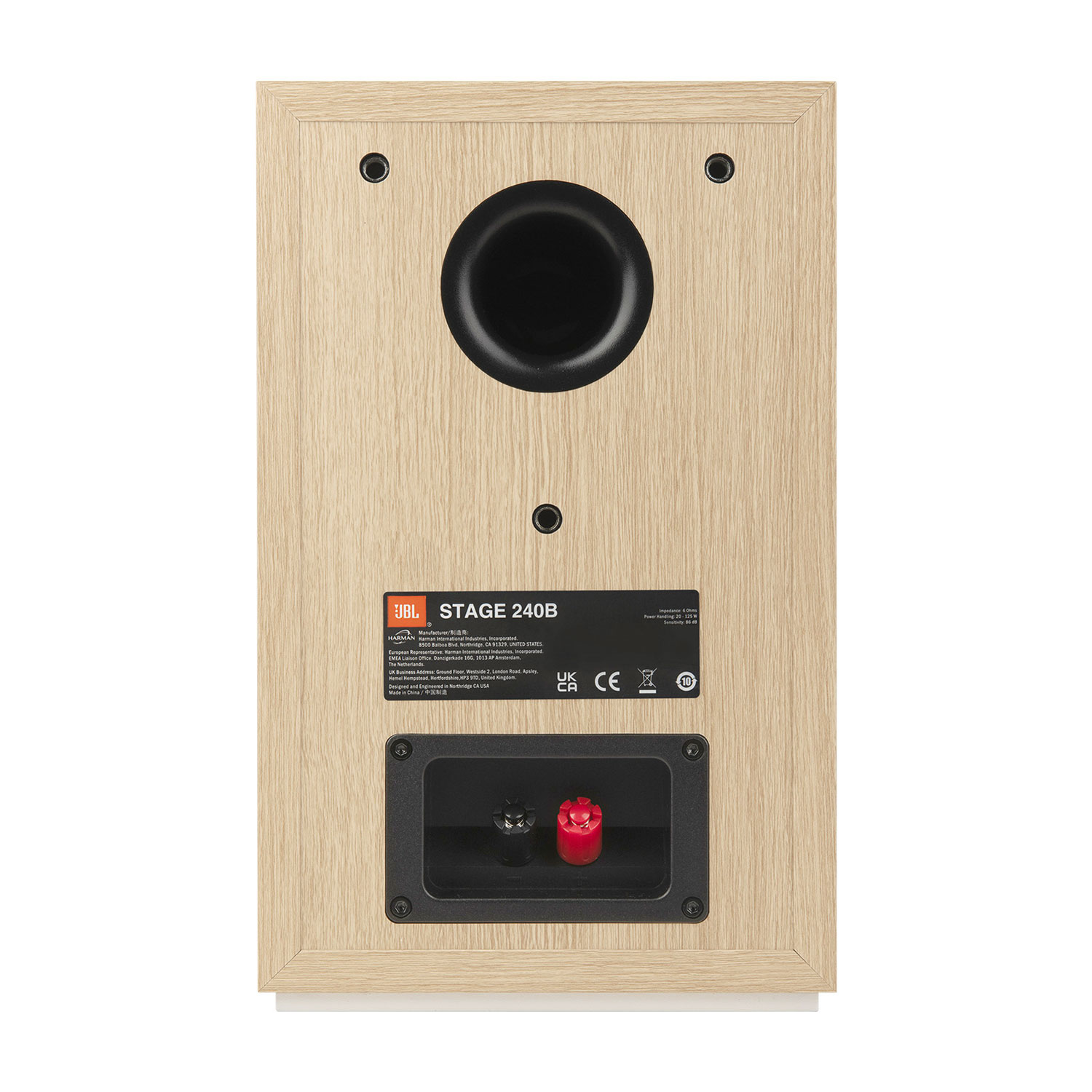 Haut-parleur d'étagère de 4,5 po Stage240B de JBL - Paire - Café au lait