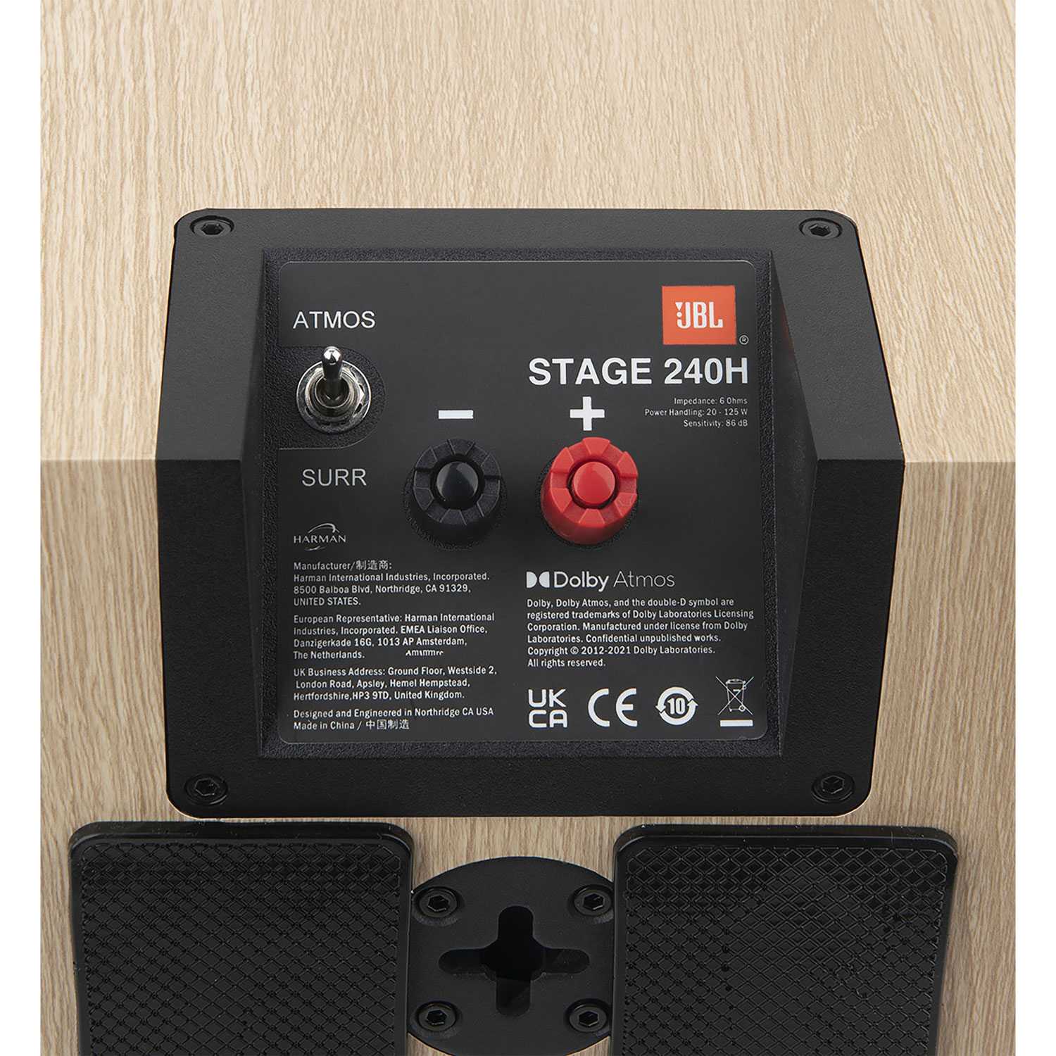 JBL Stage245C 4.5" 150-Watt 2.5-Way Center Channel Speaker - Latte