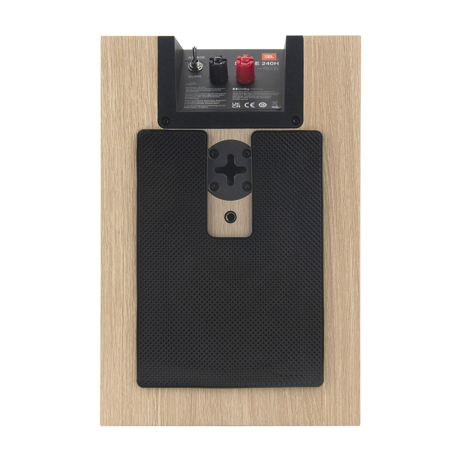 Haut-parleur d'étagère Dolby Atmos 150 W 4,5 po Stage240H de JBL - Paire - Café au lait