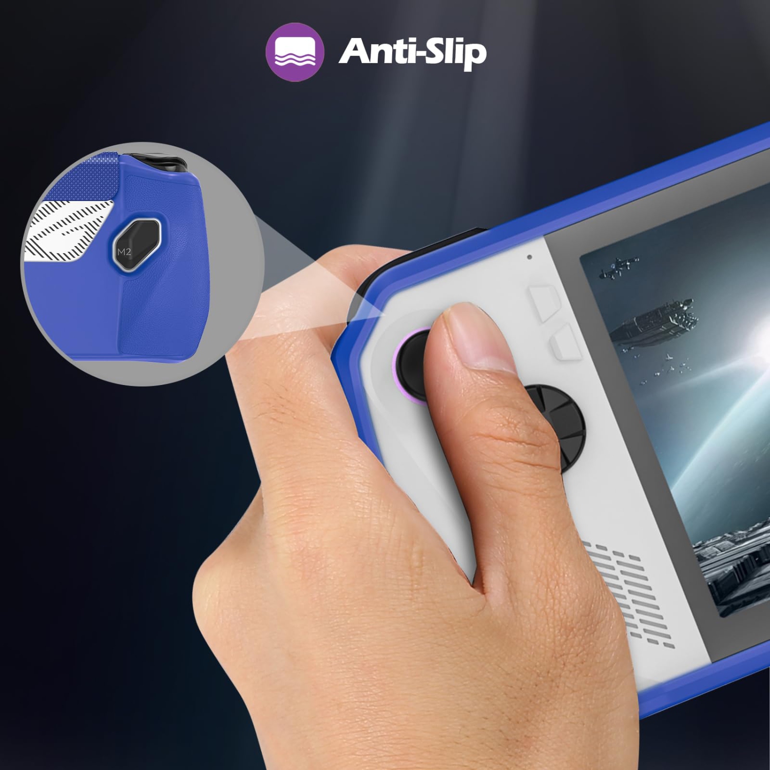 Étui à rabat pour 7 po 2023 portatif de jeu ROG Ally d'ASUS, couvercle protecteur avec couvercle avant magnétique amovible, étui antidérapant