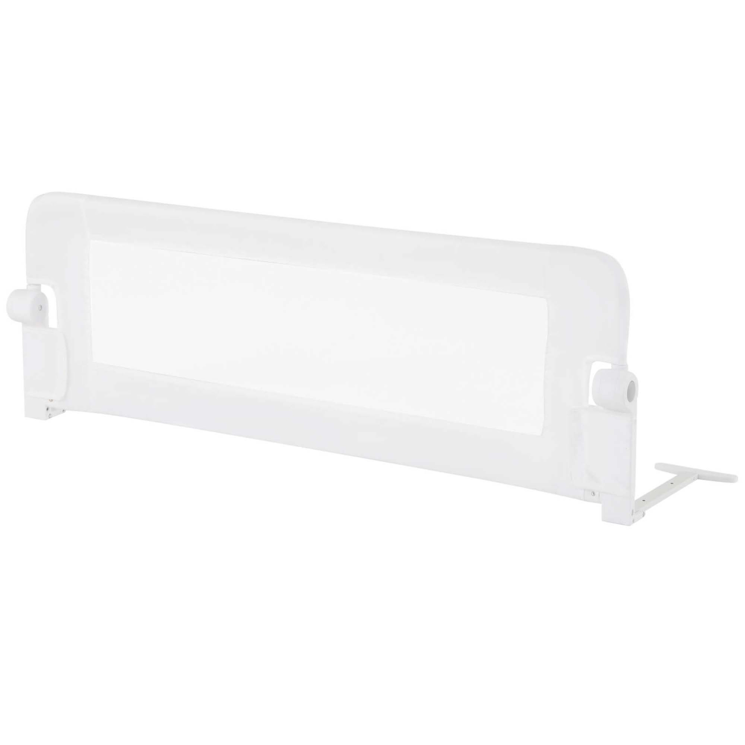 Barrière de lit pliable pour jeune enfant de 42 po 1 PCS de Costway avec courroie de sécurité réglable barrière de lit, blanc