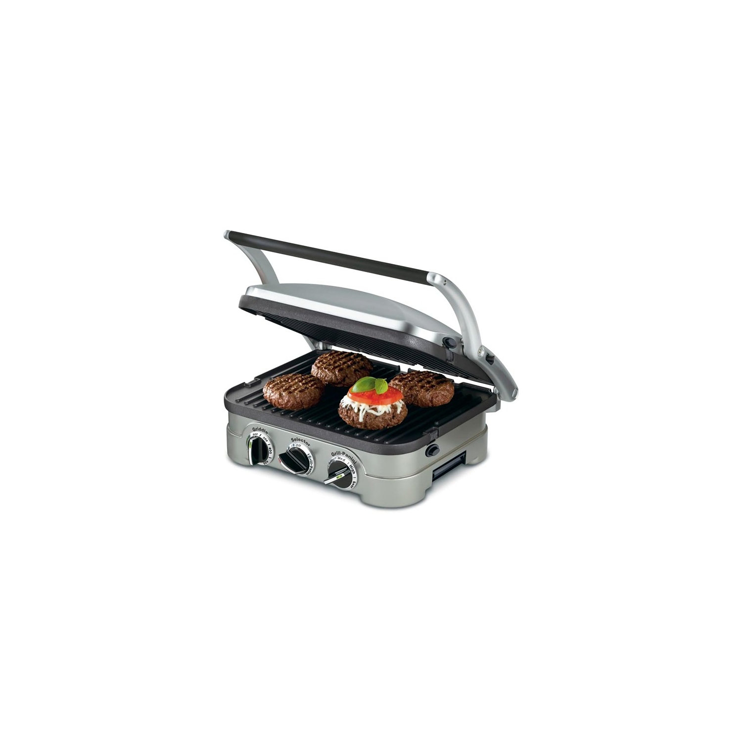 34,29 x 29,21 x 18,08&nbsp;cm de Cuisinart : un gril antiadhésif réglable avec un gril argenté