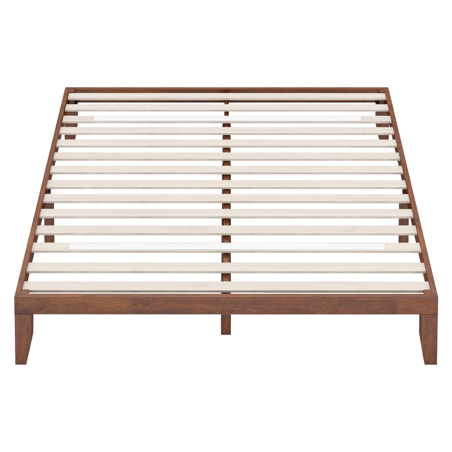 Costway King Size 14'' Wooden Bed Frame Mattress Platform Wood Slats Support