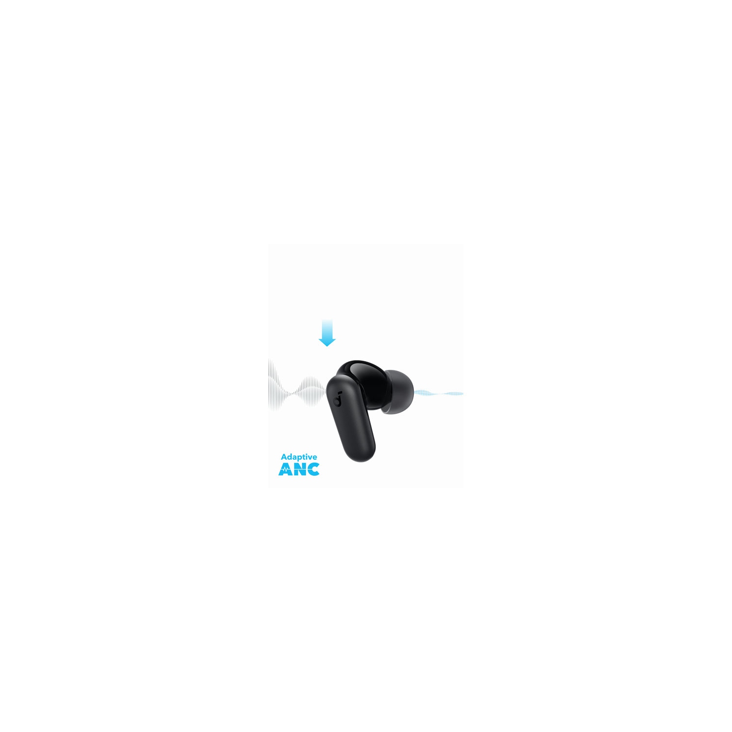 Refurbished - Soundcore by Anker P30i In-Ear Noise Cancelling True Wireless Earbuds - Black