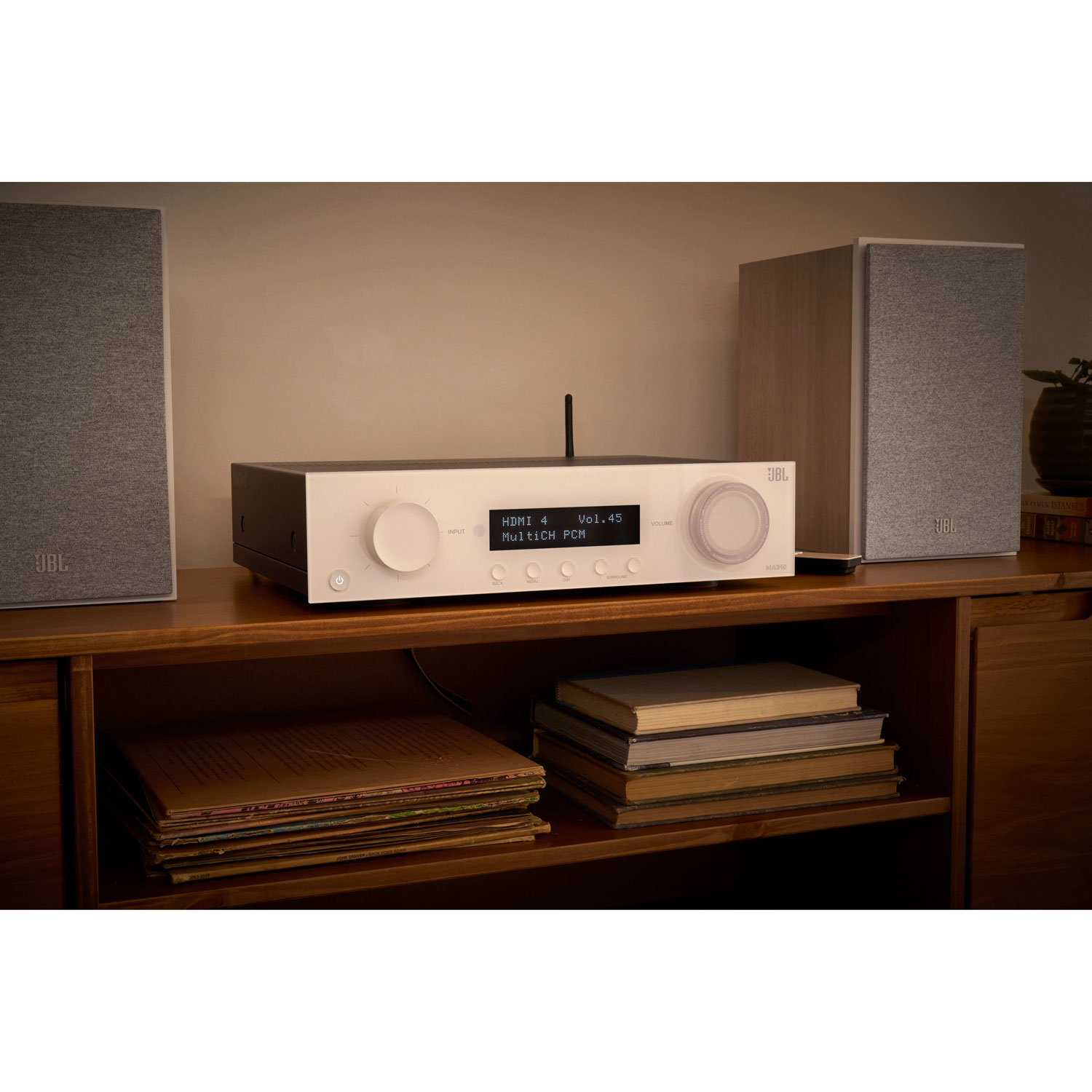 JBL MA Series JBLMA310WHTAM 5.2 Channel 8K Ultra HD Network AV Receiver - White