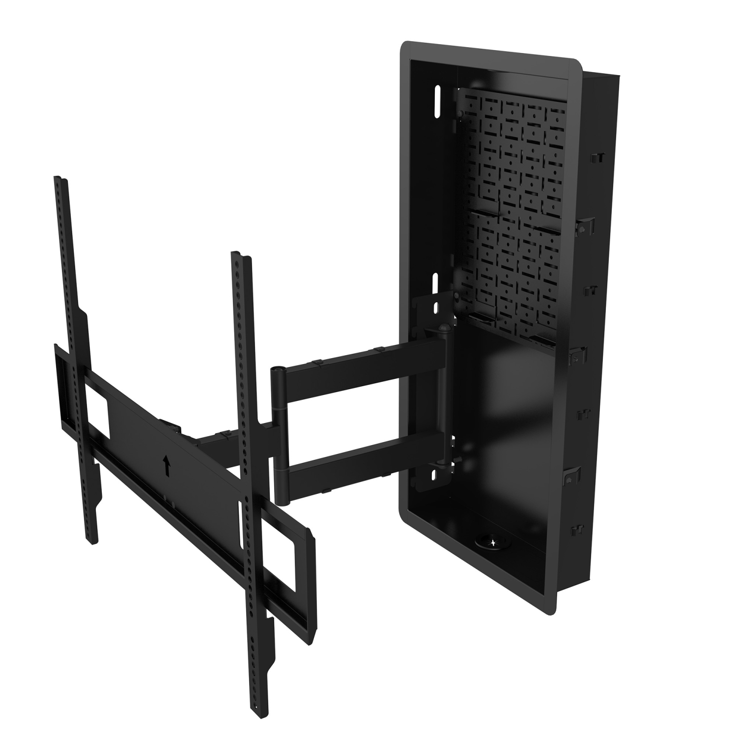 Support mural articulé encastré articulé R600 Pro Series de Kanto pour téléviseur de 65 à 90 po
