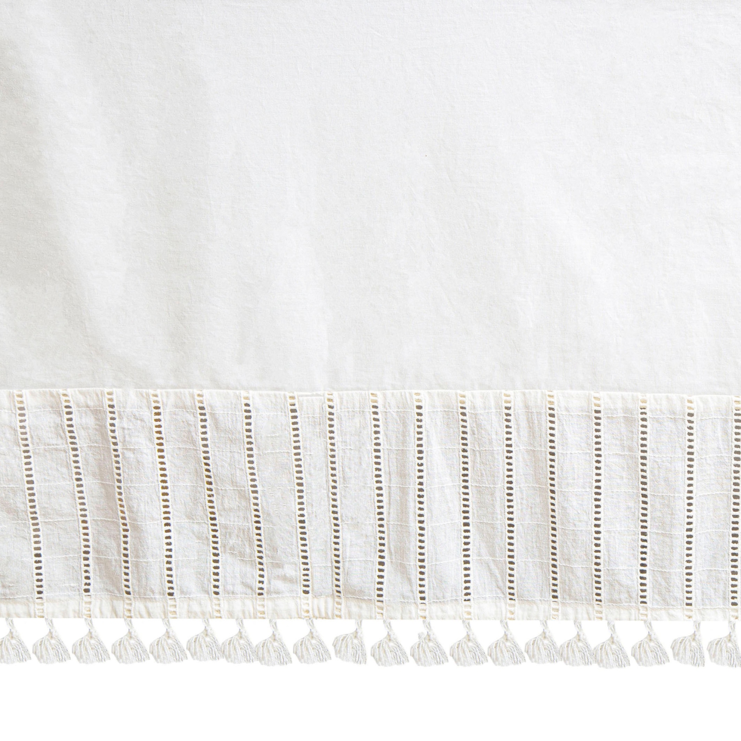 Crane Boho Crib Skirt - Off-White