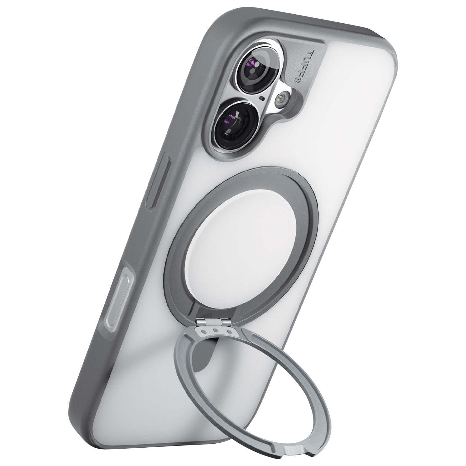 Étui rigide ajusté Glide 360 de TUFF8 avec MagSafe pour iPhone 16 - Transparent