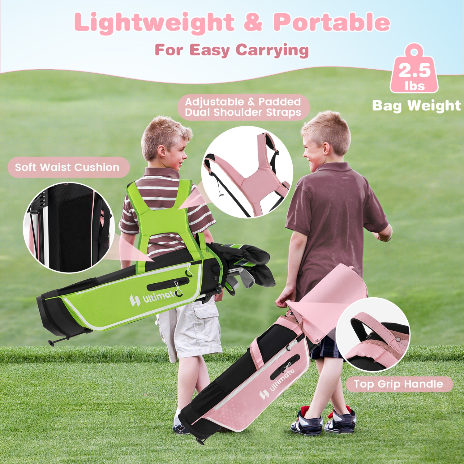 Ultimate Junior Complete Golf Club Set pour enfants de 11-13 à 8 ans
