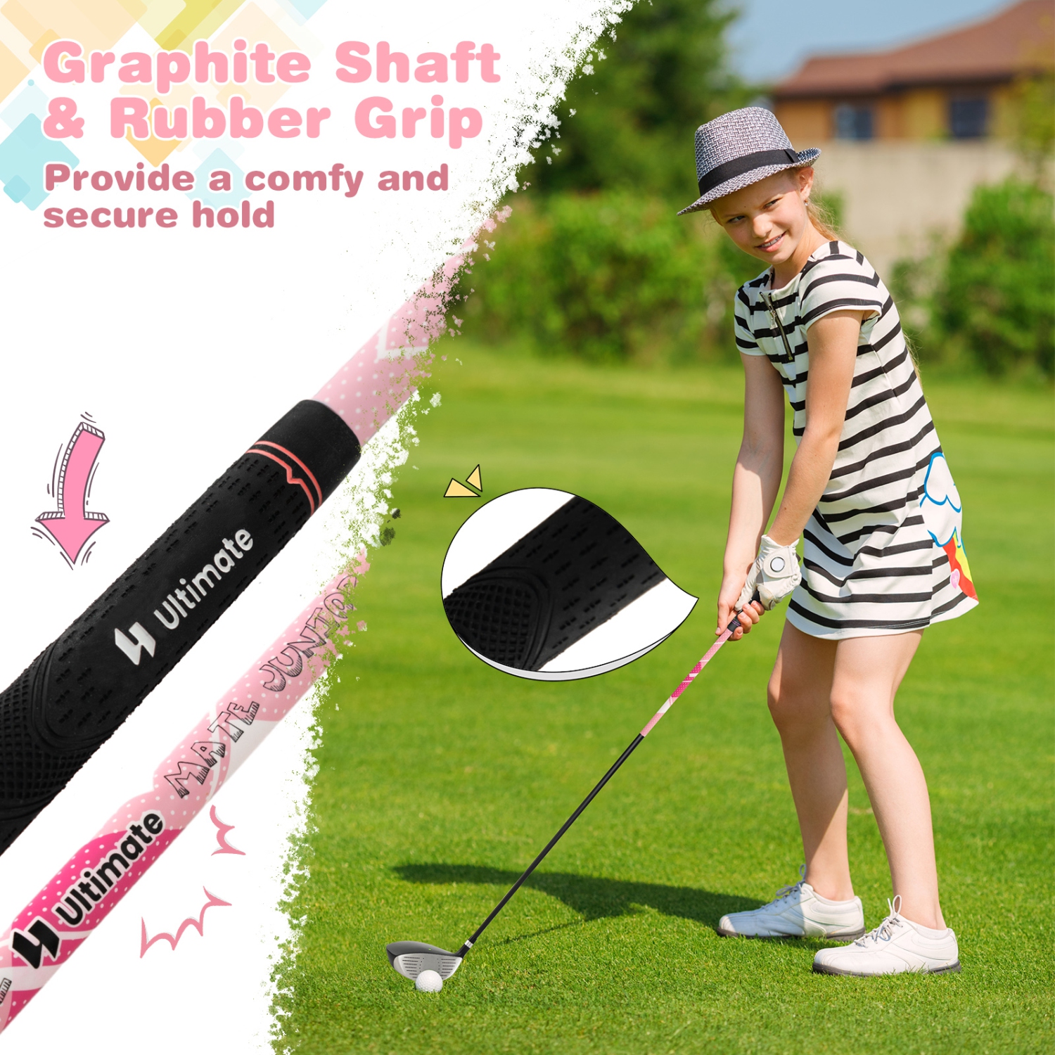 Ultimate Junior Complete Golf Club Set pour enfants de 11-13 à 8 ans