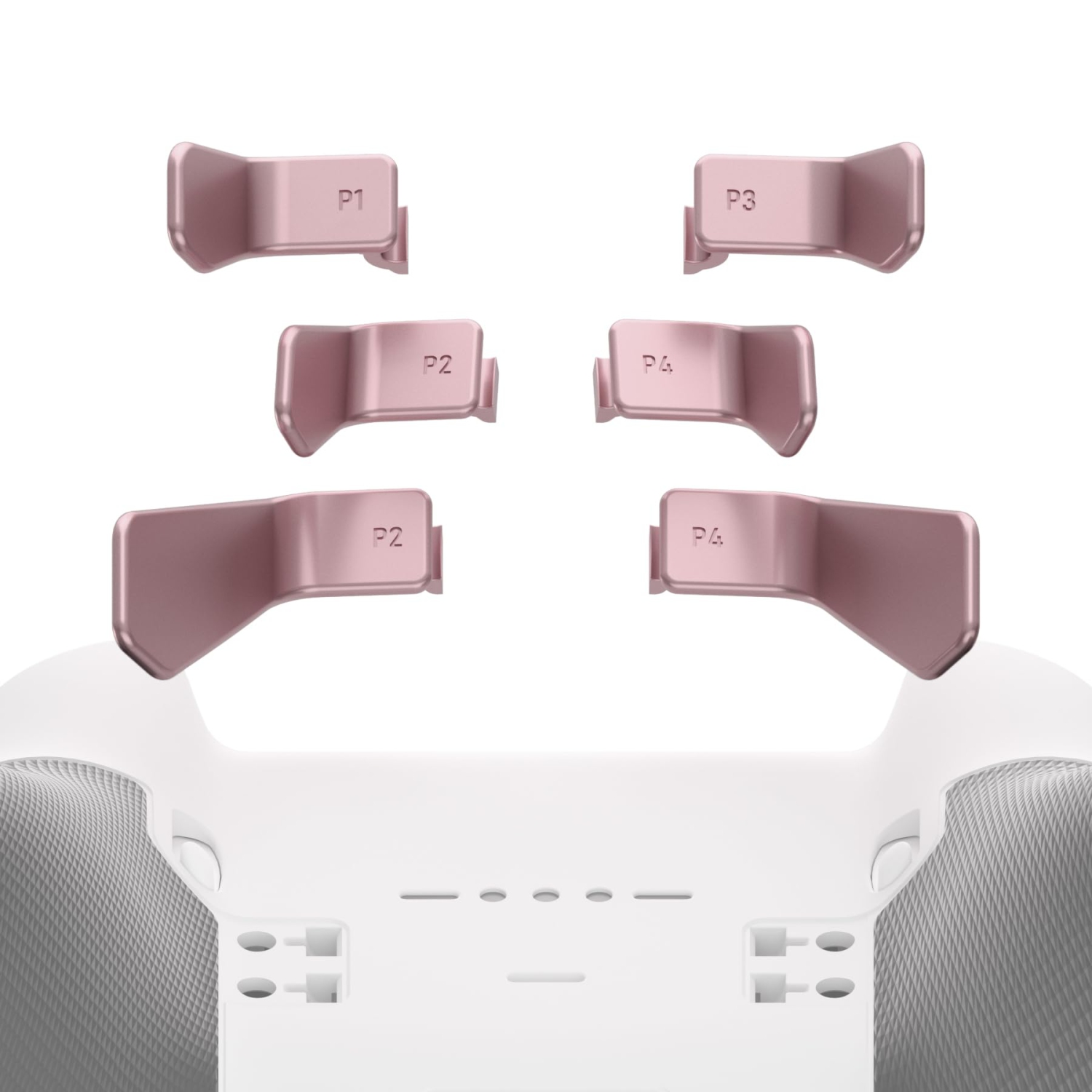 Palettes pour manette Xbox Elite 1/2, palettes arrière interchangeables 6-en-1 couleur rose doré métallique pour manette Xbox One Elite et Elite
