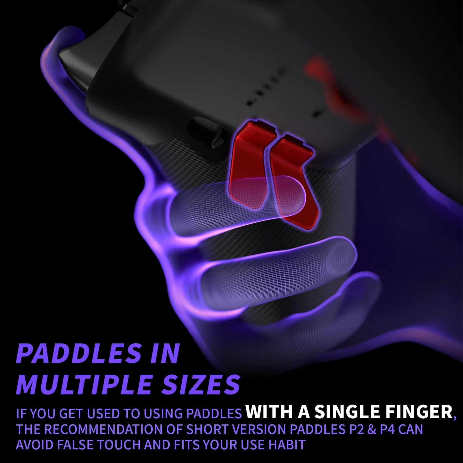 Paddles for Xbox Elite 1/2 Controller, 6 in 1 Metalic Scarlet Red Replacement Interchangeable Back Paddles for Xbox One Elite & Elite Series 2