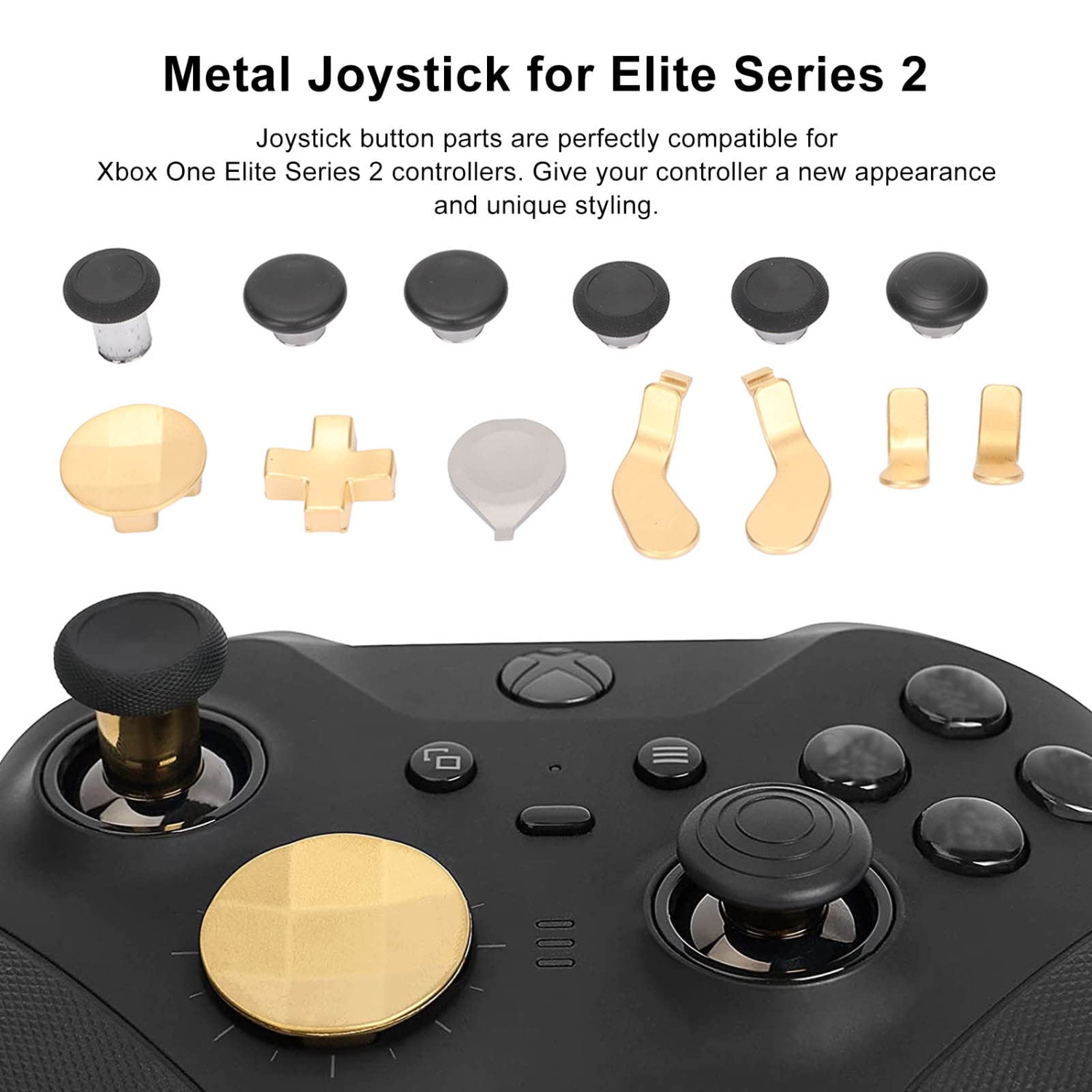 Manche en métal, 13-en-1 manettes de rechange Paddles D Accessoires pour pièces de manette de jeu, Accessoires pour pièces de manette de jeu pour