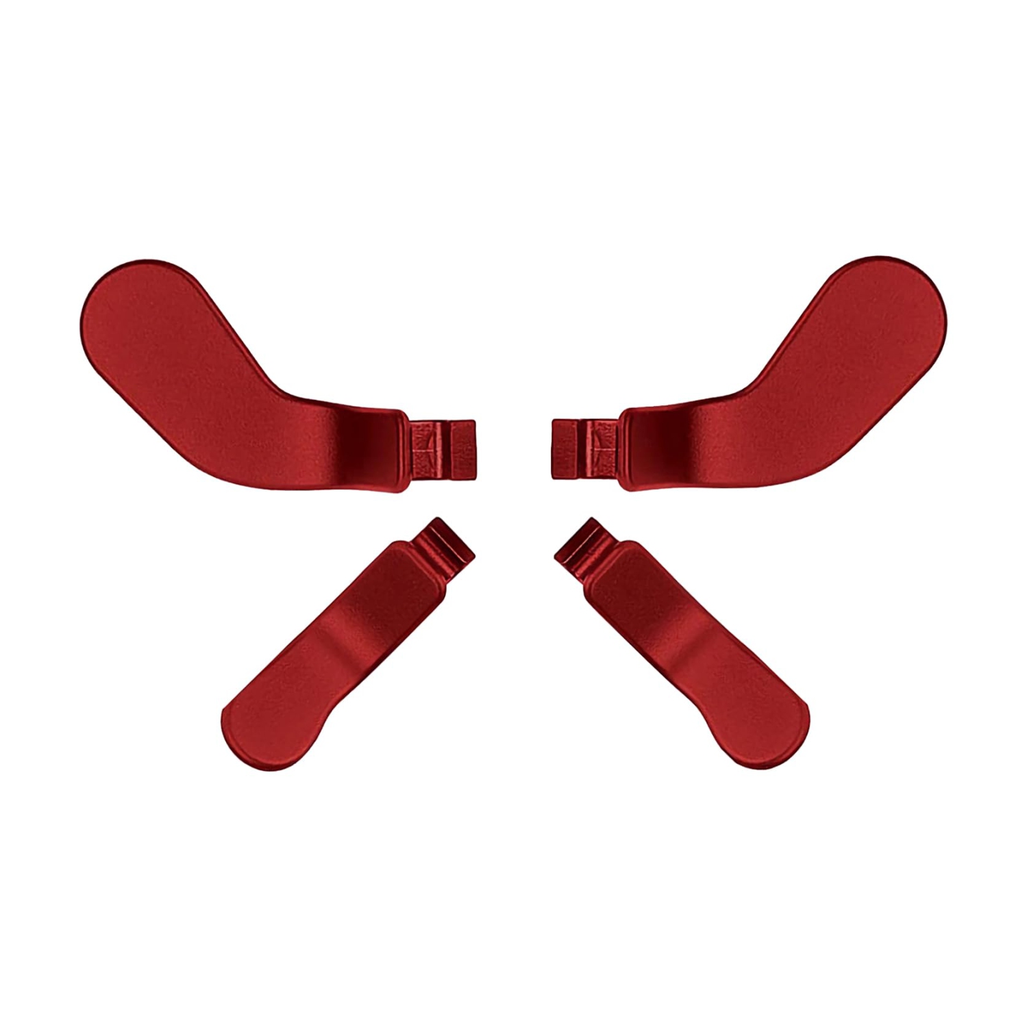 Palettes arrière de rechange 4 verrous de gâchette en acier inoxydable métallique pour manette Xbox One Elite Series 2 boutons arrière Elite Rouge