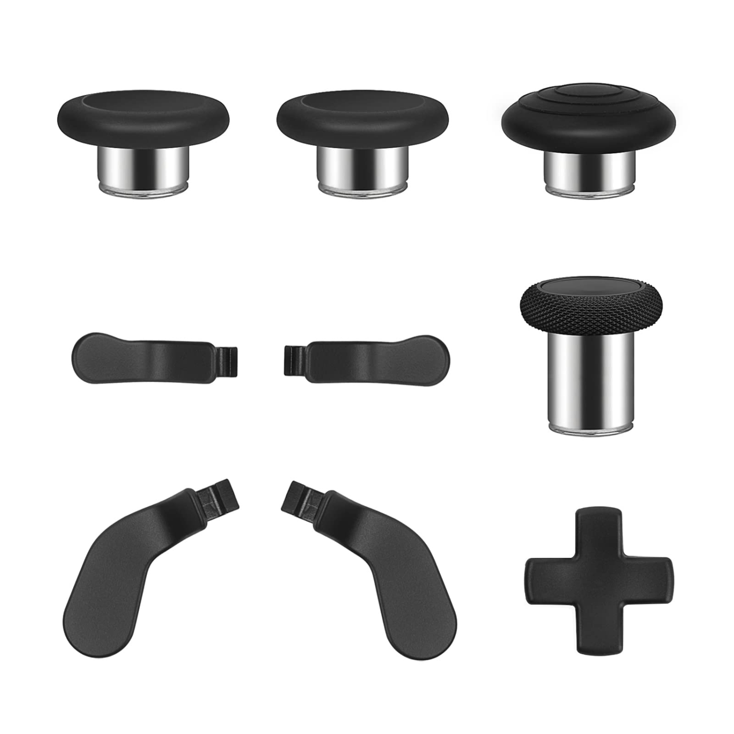 Metal Paddles Xbox Elite Controller Series 2, Thumbsticks Replacement Parts for Elite Series 2 Controller, 9 in 1 Component Pack Includes Replacement D-Pad & Paddles