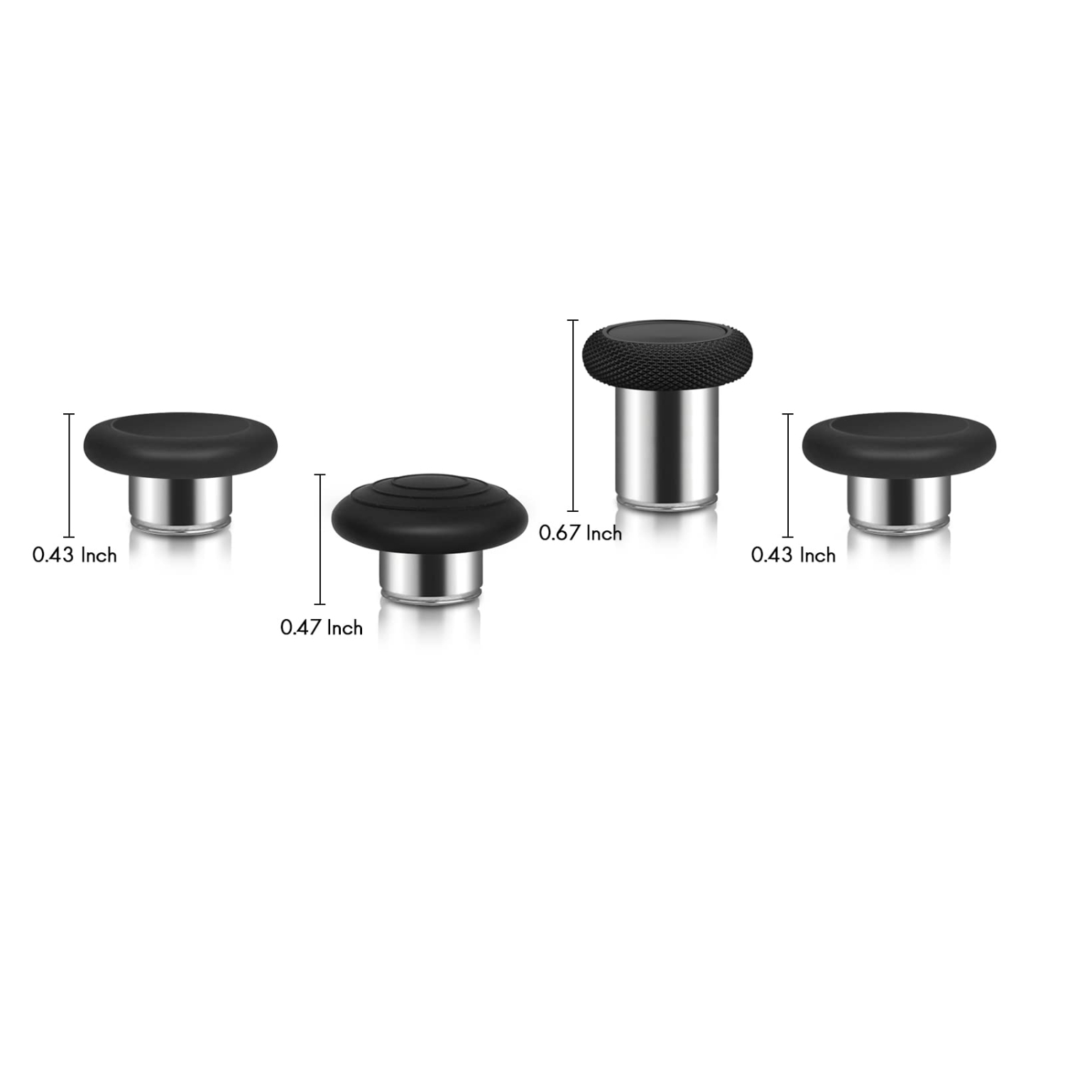 Metal Paddles Xbox Elite Controller Series 2, Thumbsticks Replacement Parts for Elite Series 2 Controller, 9 in 1 Component Pack Includes Replacement