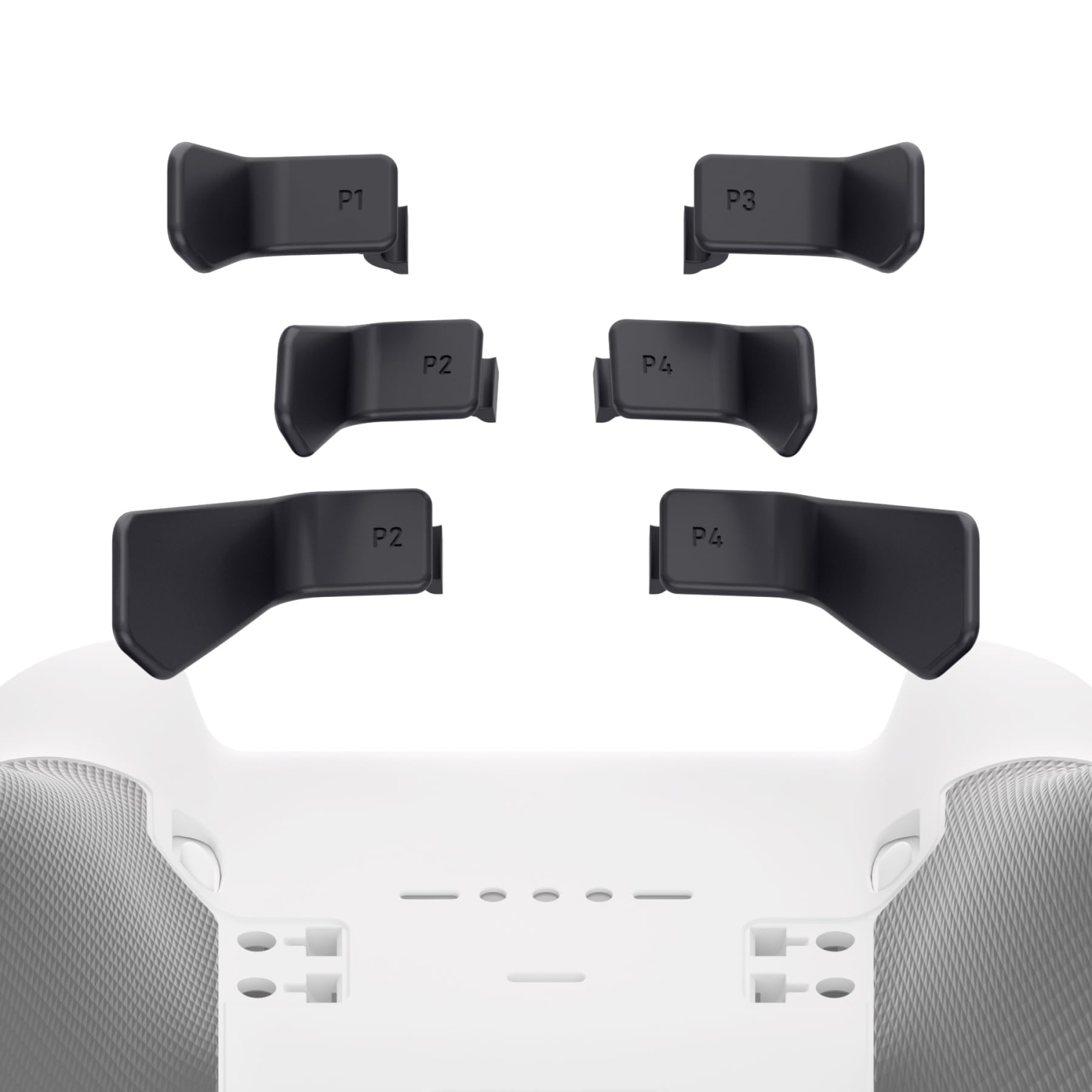 Paddles for Xbox Elite 1/2 Controller, 6 in 1 Metalic Black Replacement Interchangeable Back Paddles for Xbox One Elite & Elite Series 2 Controller