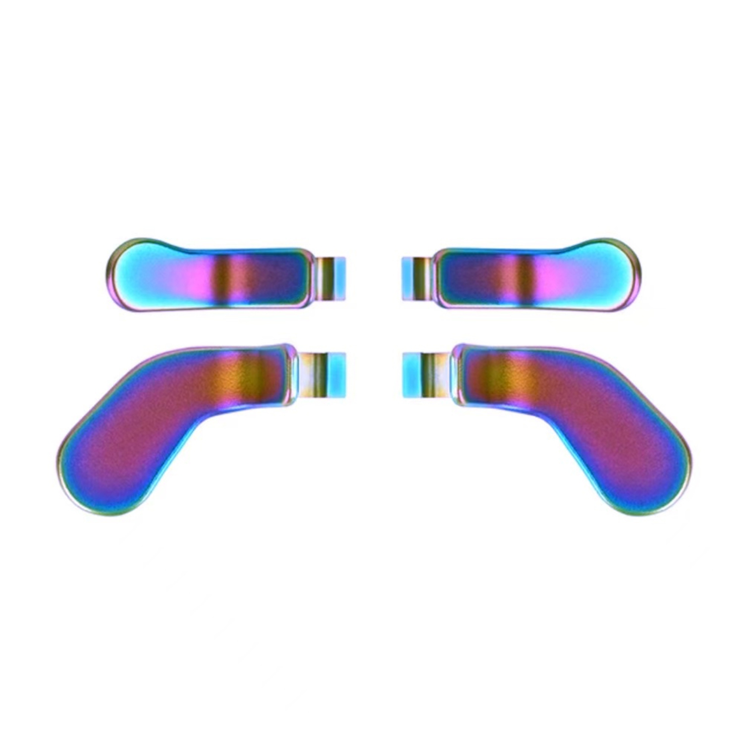Palettes pour manette pour Xbox One Elite Controller Series 2 Premium acier inoxydable Métal 4 pièces Manette Paddles Color Rainbow