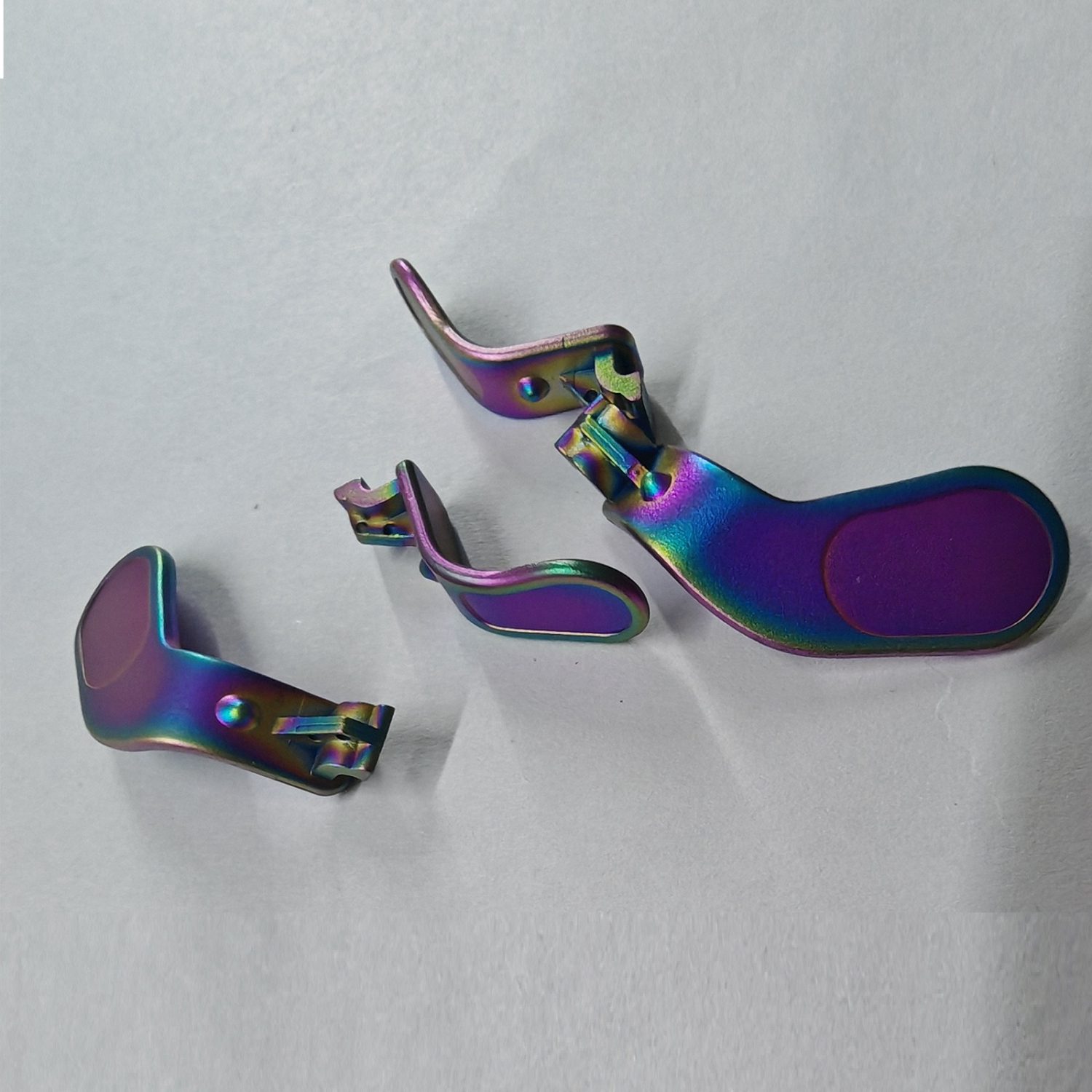 Palettes pour manette pour Xbox One Elite Controller Series 2 Premium acier inoxydable Métal 4 pièces Manette Paddles Color Rainbow