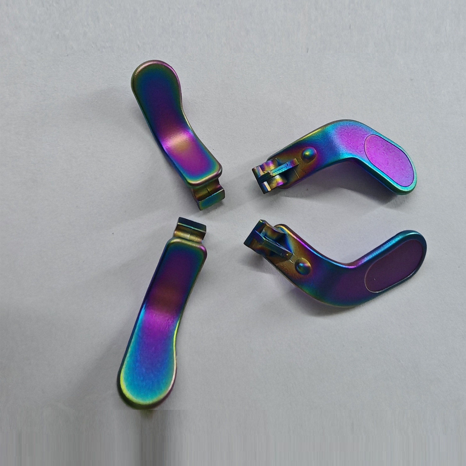 Palettes pour manette pour Xbox One Elite Controller Series 2 Premium acier inoxydable Métal 4 pièces Manette Paddles Color Rainbow