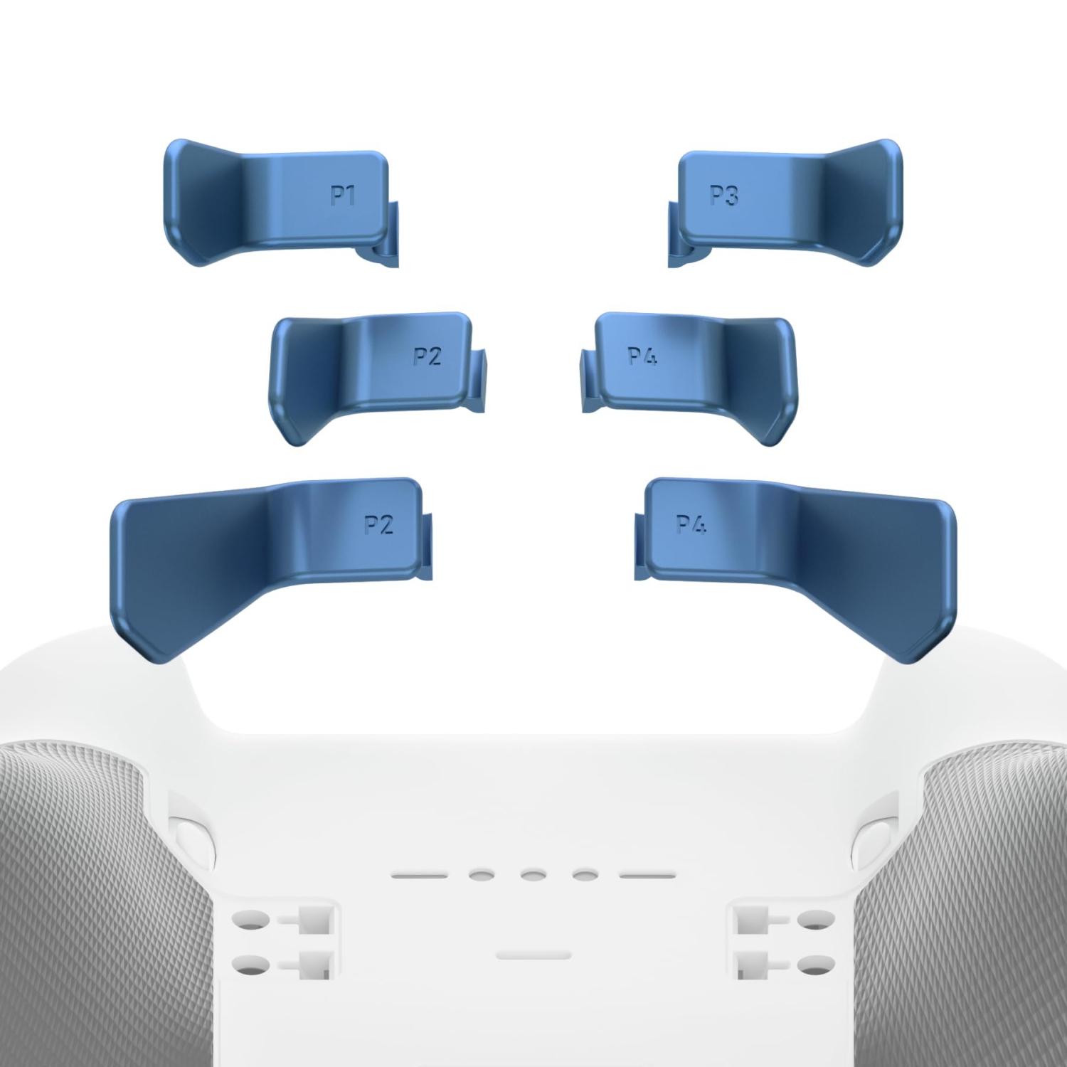 Palettes pour manette Xbox Elite 1/2, 6-en-1 palettes arrière interchangeables Metalic Neptune Blue pour manette Xbox One Elite et Elite Series 2