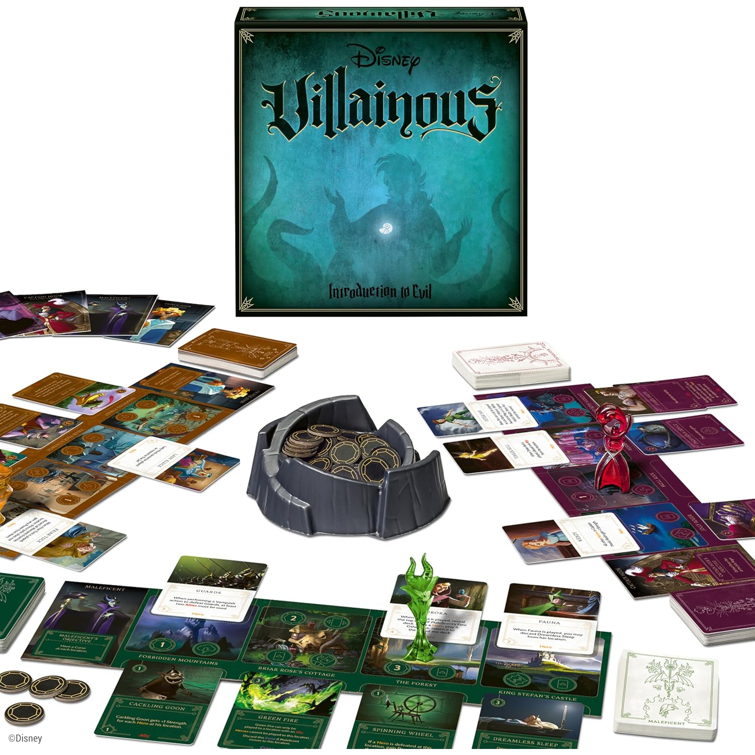 Jeu de société Disney Villainous: Introduction au jeu de société Evil Strategy pour les enfants de 10 ans et plus