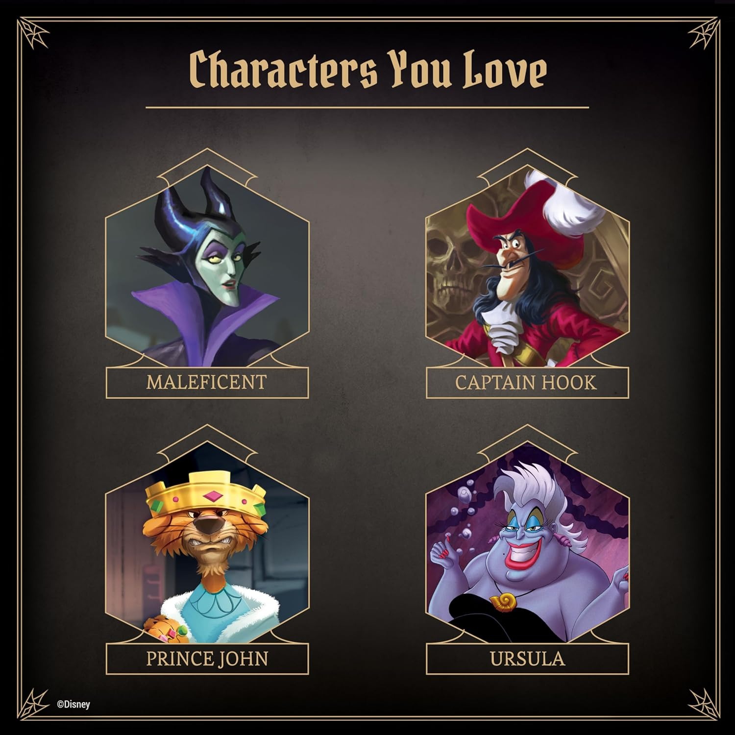 Jeu de société Disney Villainous: Introduction au jeu de société Evil Strategy pour les enfants de 10 ans et plus