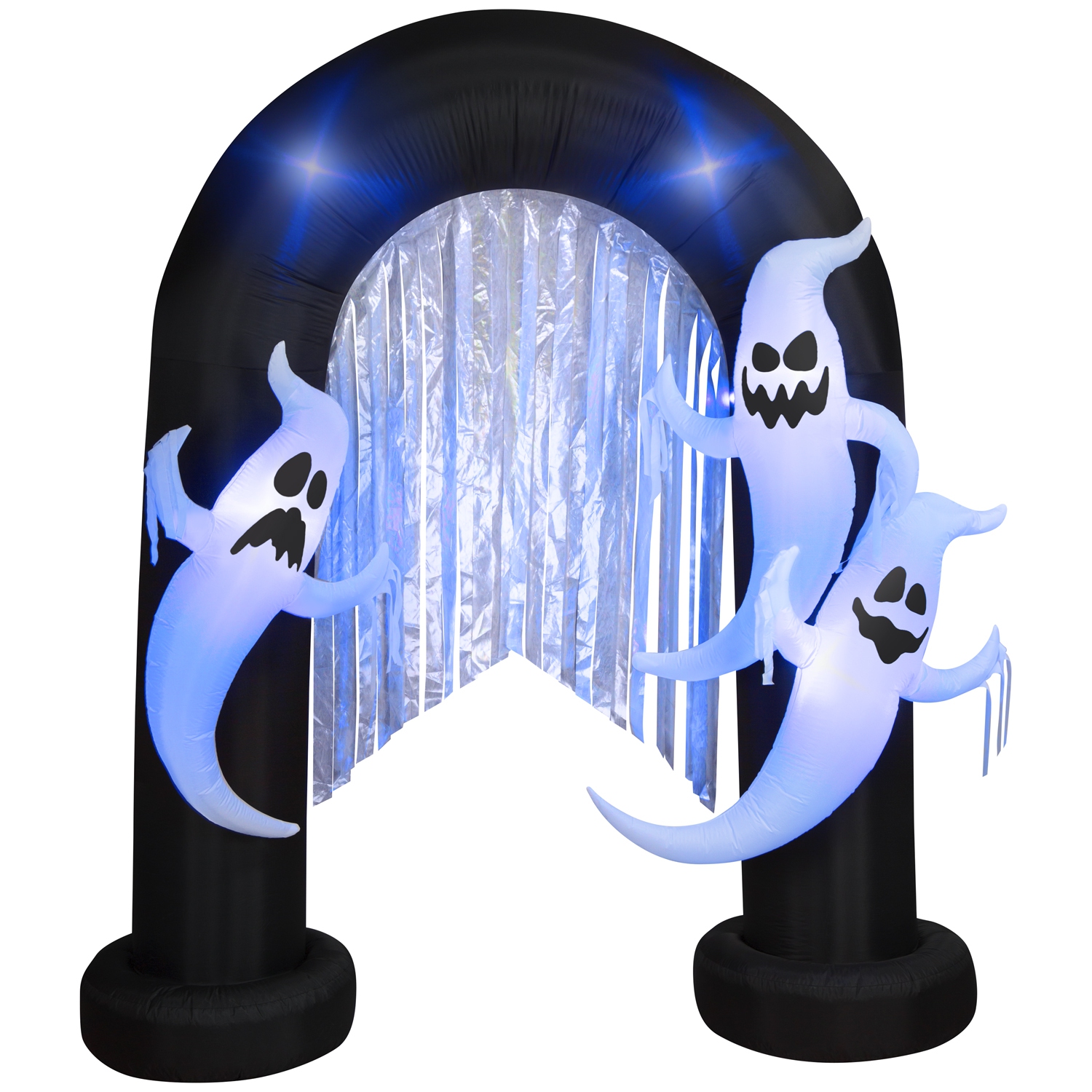 GEMMY INDUSTRIES Airblown® Inflatable and LightShow® Halloween Archway-ShortCircuit-Ghosts 107" x 99"
