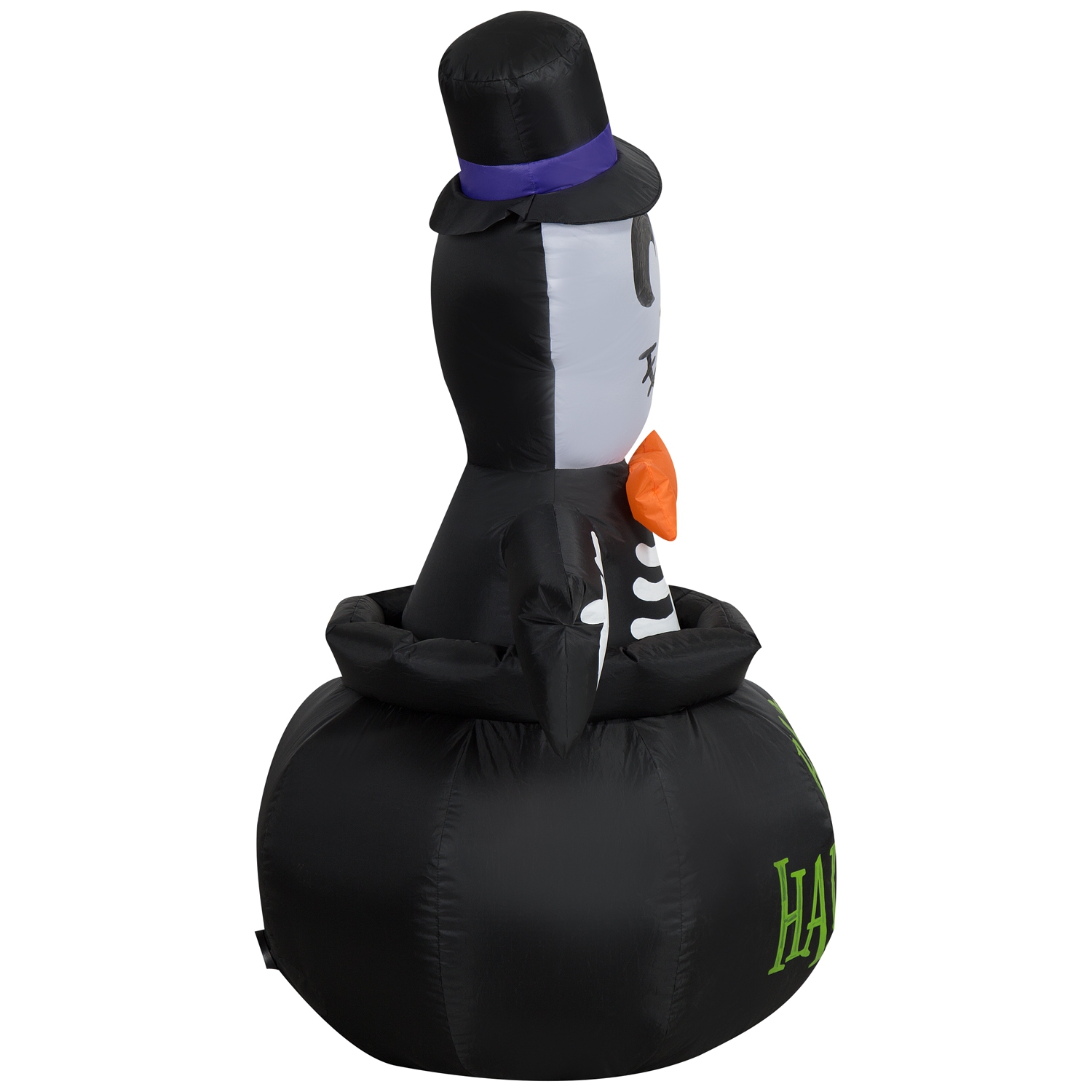 GEMMY INDUSTRIES Airblown® Inflatable Halloween -Skeleton in Cauldron-SM Scene 48"