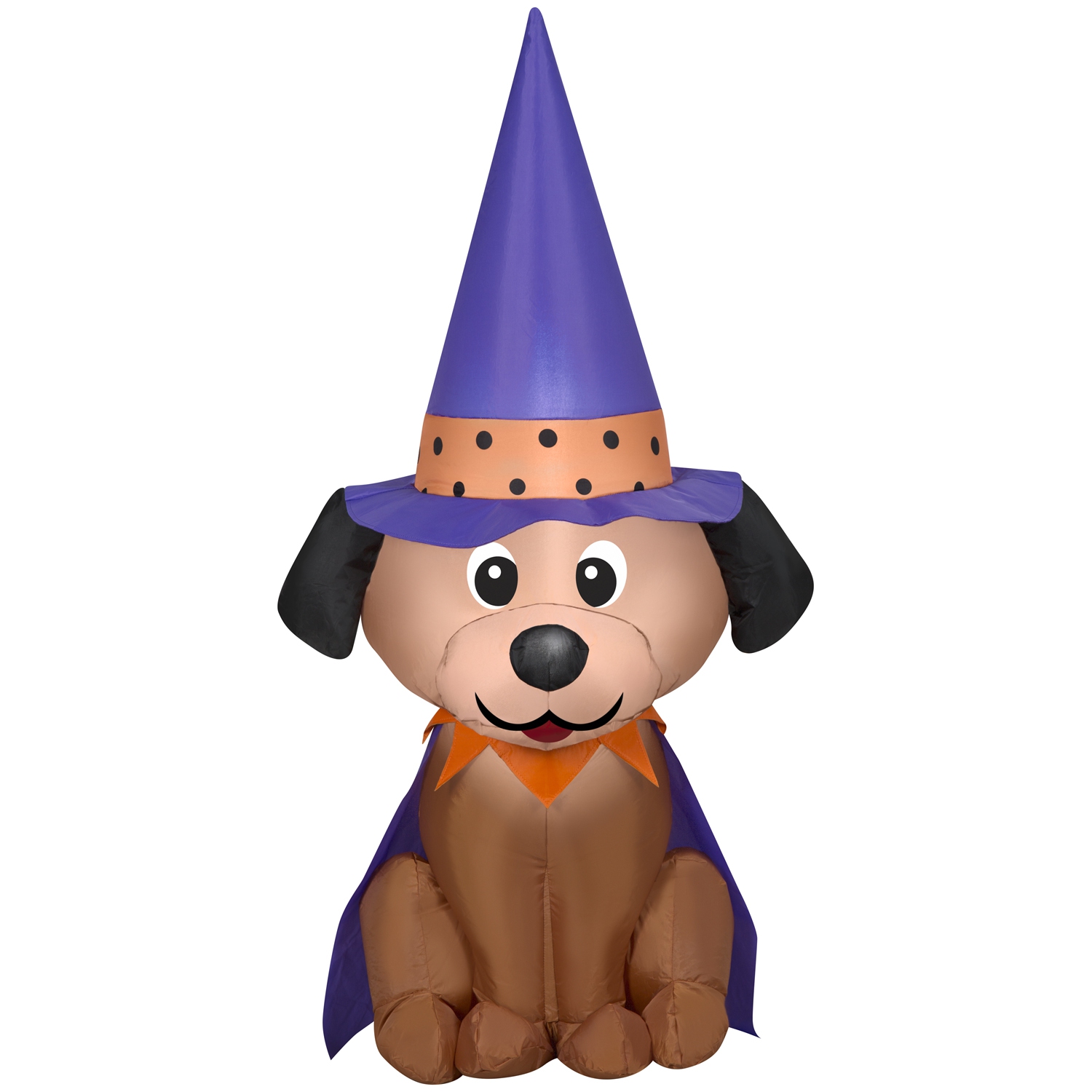 GEMMY INDUSTRIES Airblown® Halloween gonflable, chien avec chapeau de sorcière, petit, 48&nbsp;po