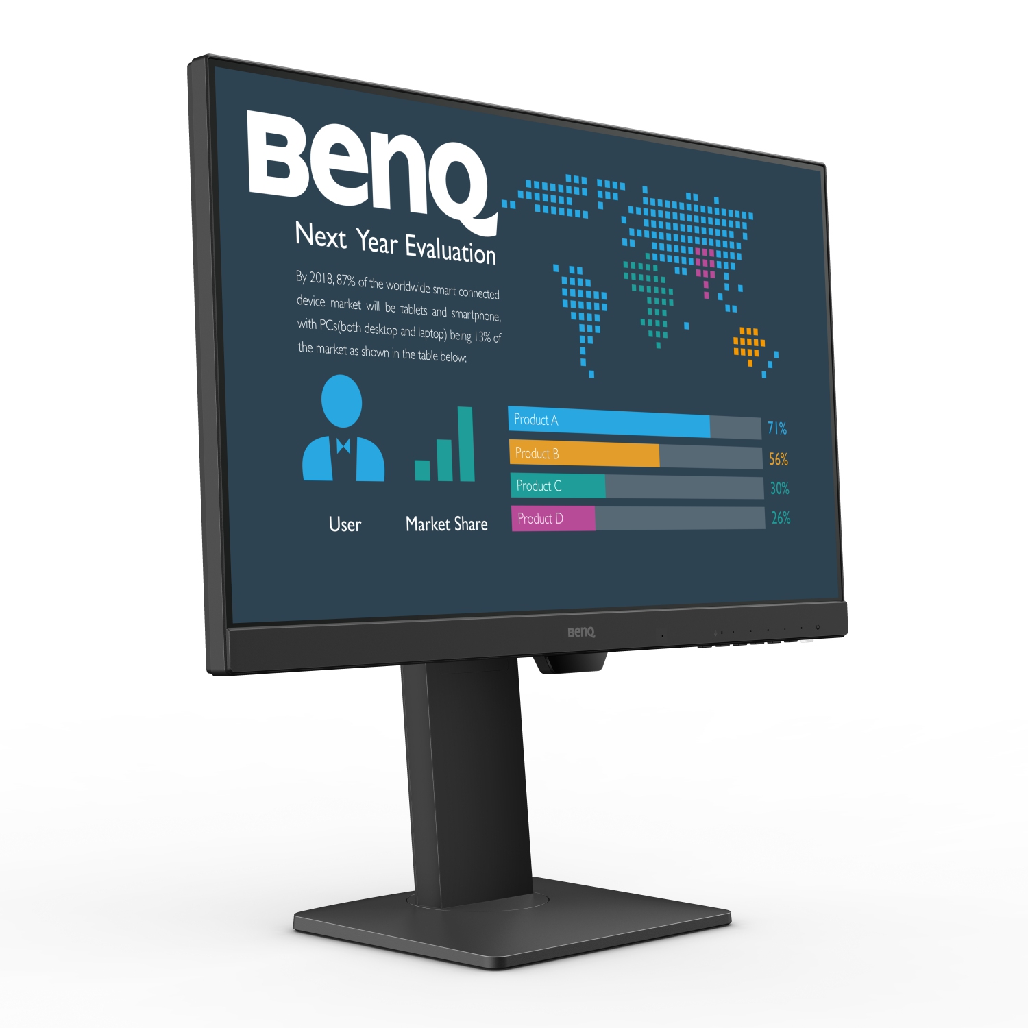 Moniteur USB-C 1080p 100HZ de 23,8 po de BenQ