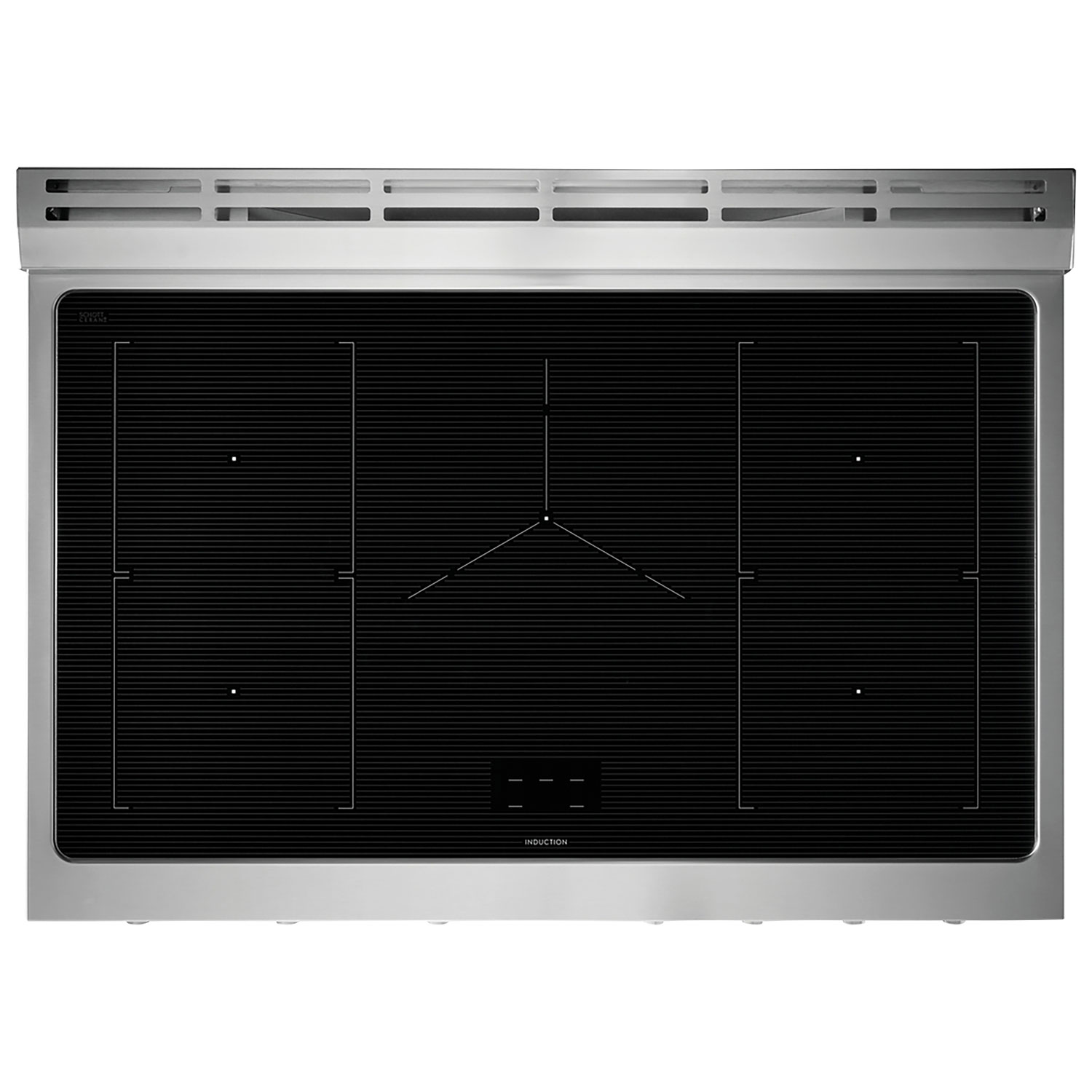 Cuisinière à induction autonome à 5 éléments avec convection véritable 4,4 pi³ 36 po d'Electrolux - Inox