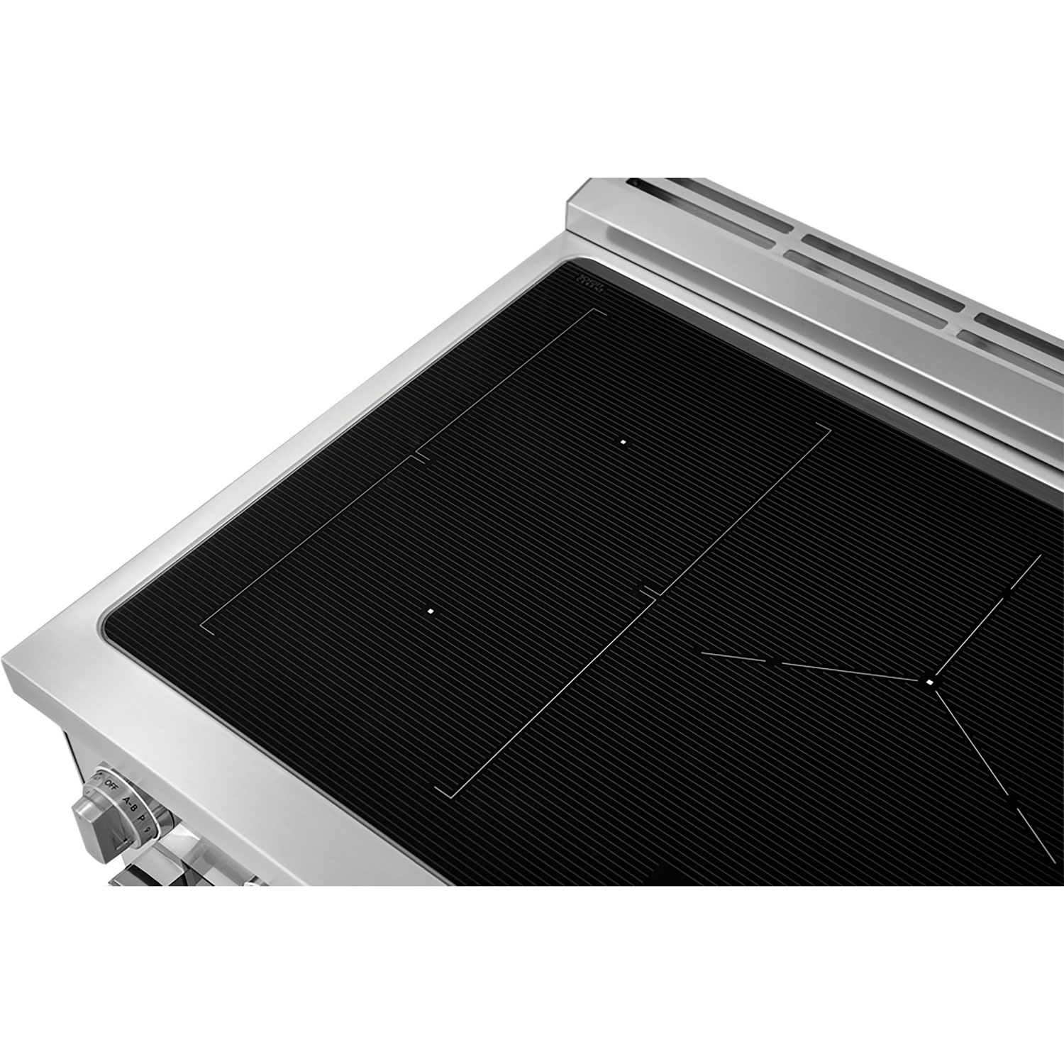 Cuisinière à induction autonome à 5 éléments avec convection véritable 4,4 pi³ 36 po d'Electrolux - Inox